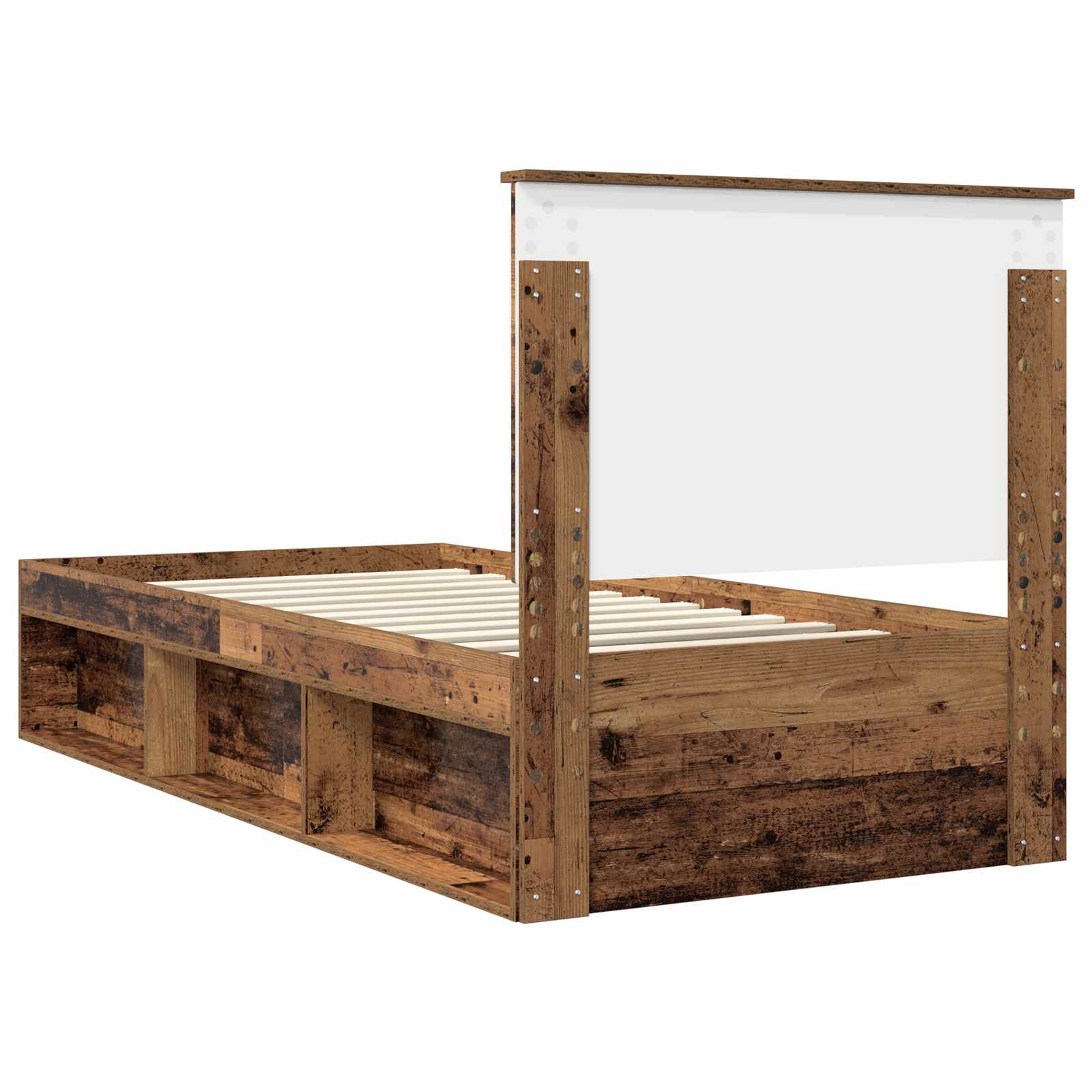 Krevetna konstrukcija Staro drvo 90 x 200 cm Čvrsto borovo drvo