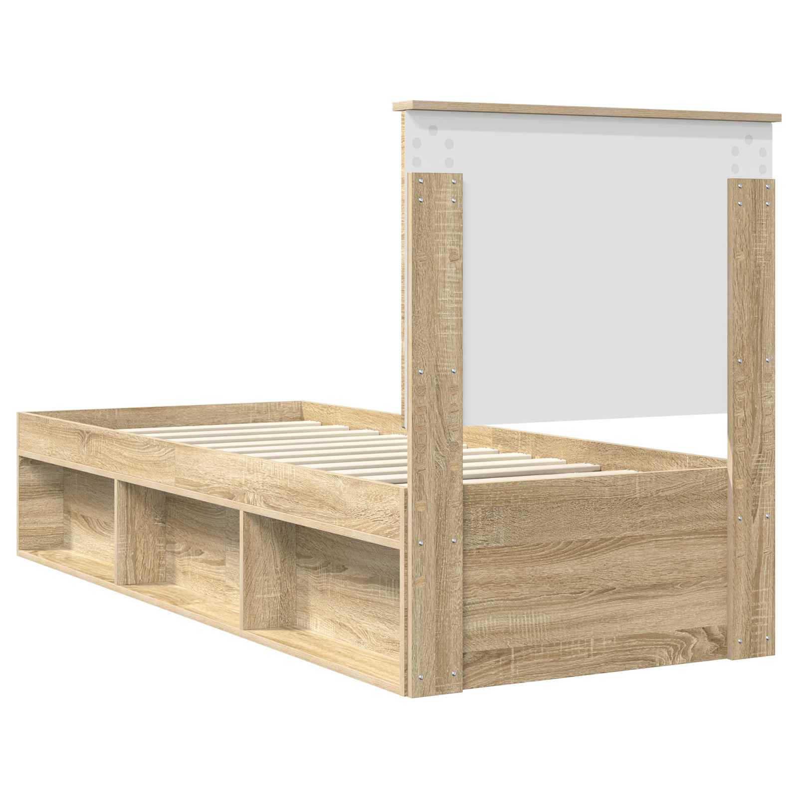 Krevetna konstrukcija s uzglavljem Sonoma hrast 75 x 190 cm