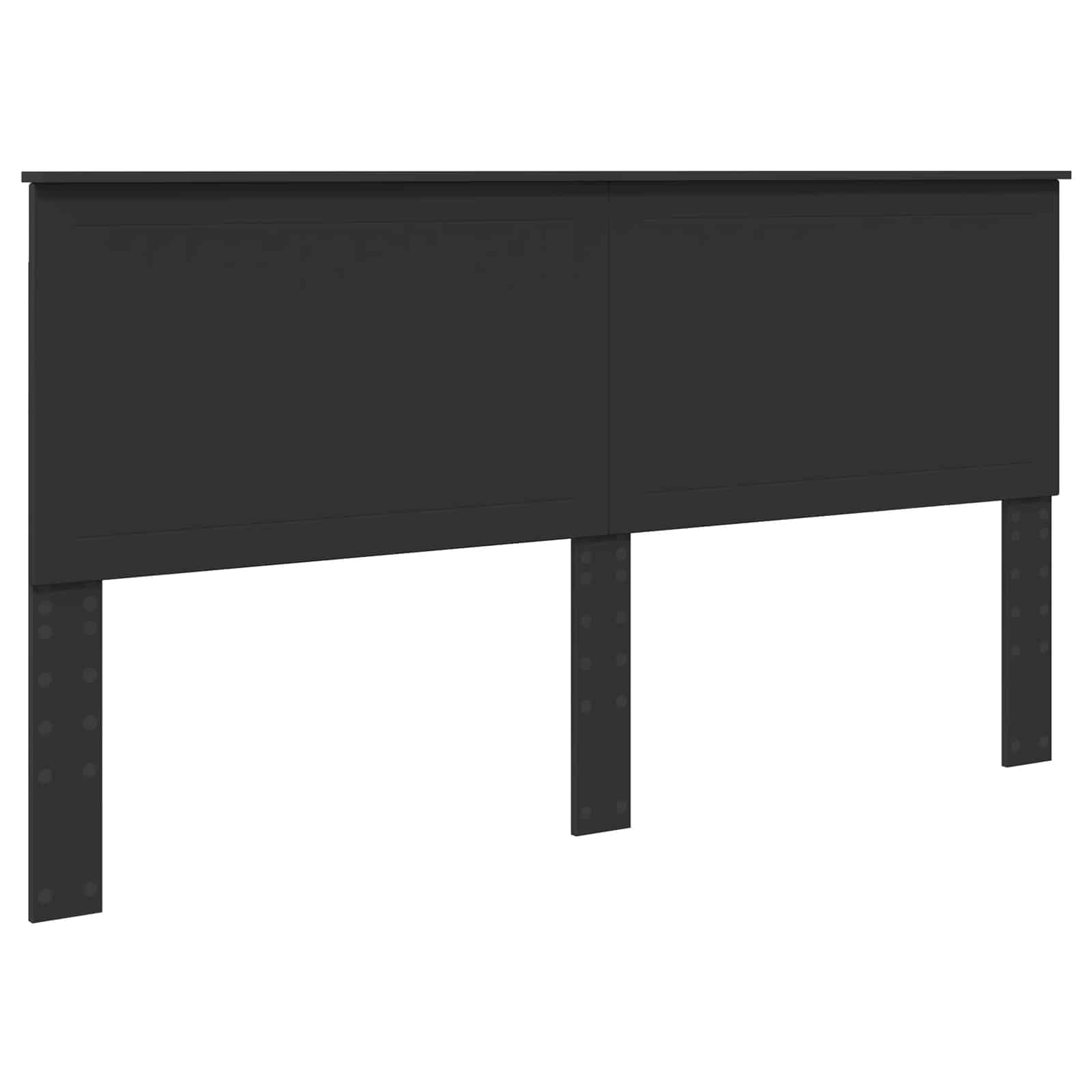 Krevetna konstrukcija Crna 180 x 200 cm Inženjersko Drvo