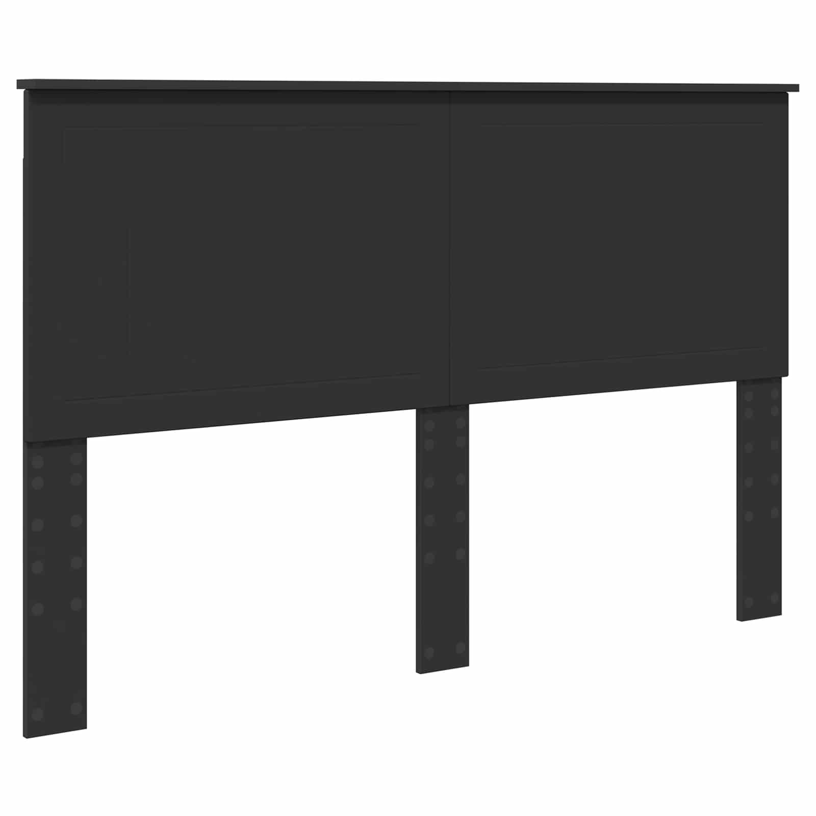 Krevetna konstrukcija Crna 150 x 200 cm Inženjersko Drvo