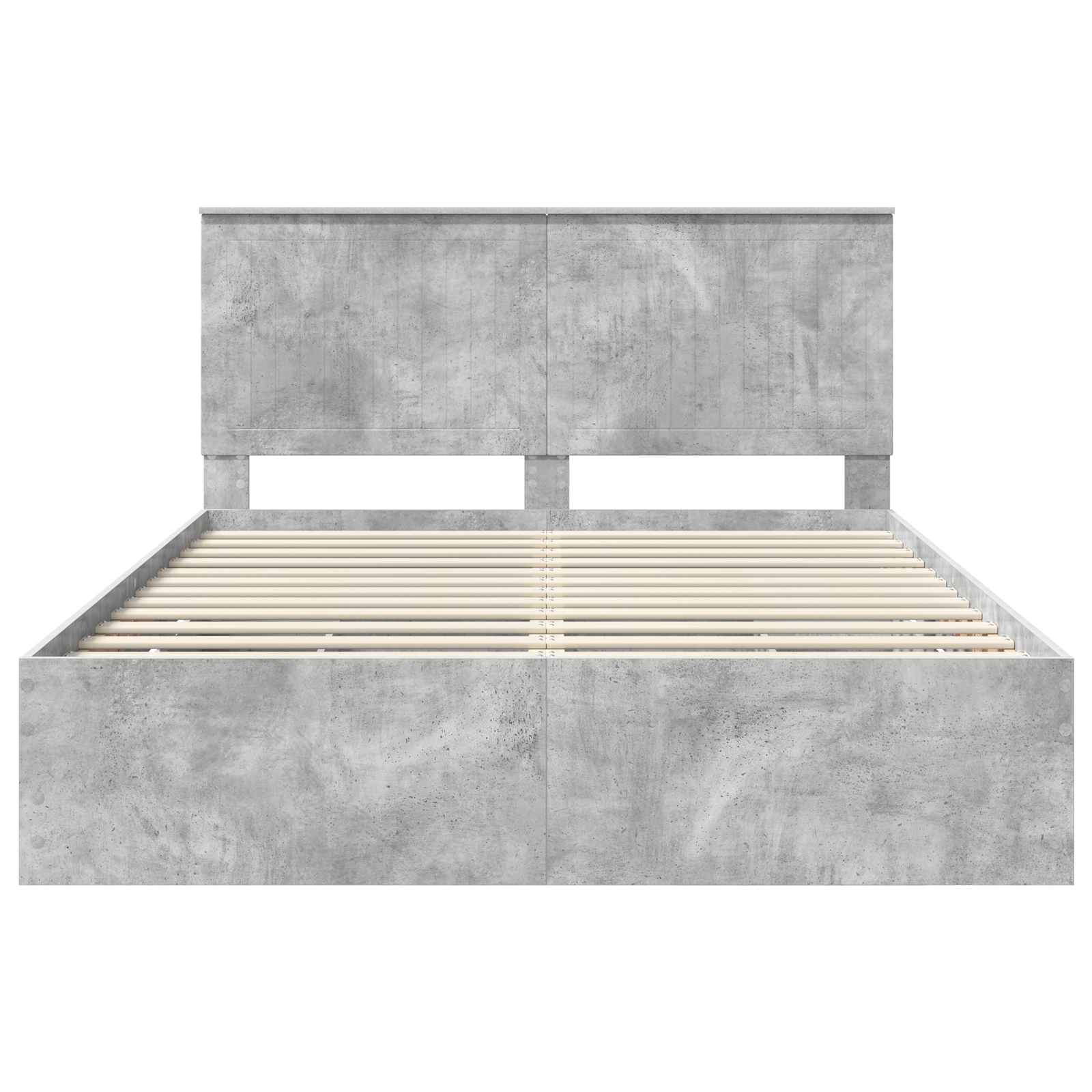 Krevetna konstrukcija s ladicama Betonski sivi 150 x 200 cm
