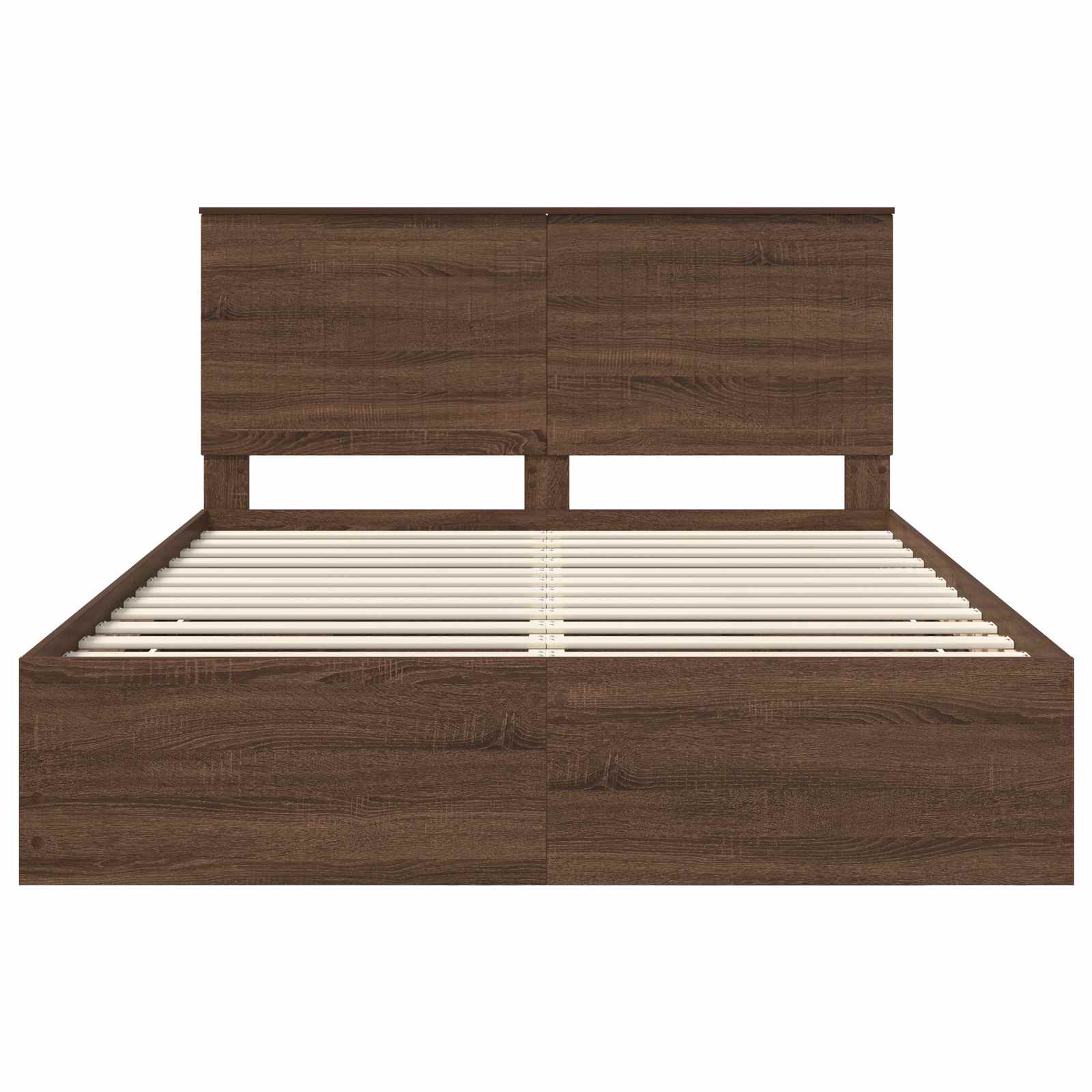 Krevetna konstrukcija Smeđi hrast 150 x 200 cm Inženjersko Drvo