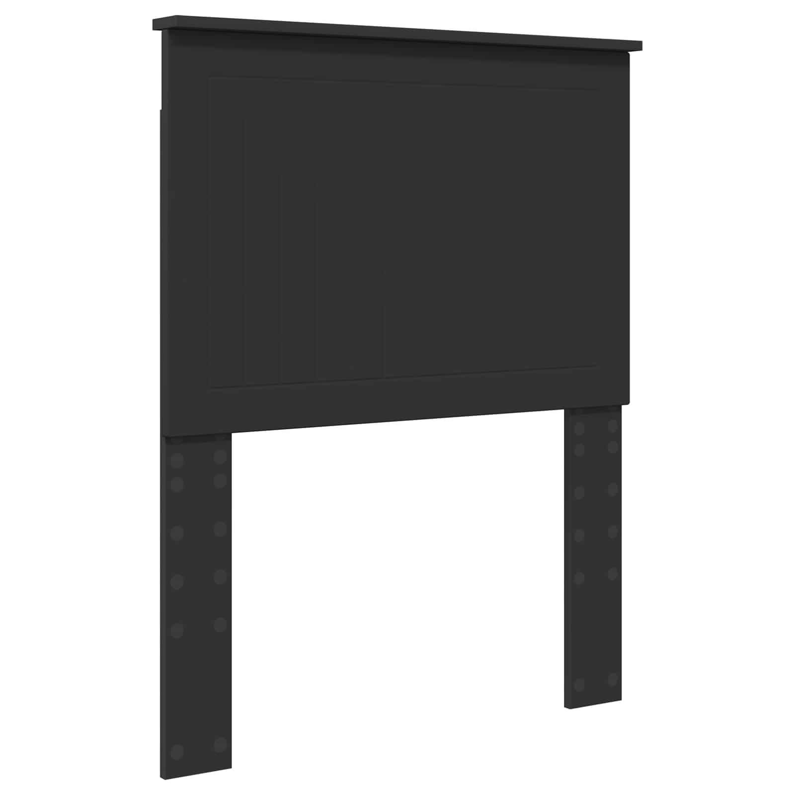 Krevetna konstrukcija Crna 75 x 190 cm Inženjersko Drvo