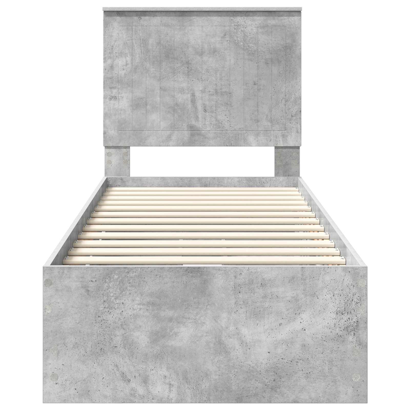Krevetna konstrukcija s ladicama Betonski sivi 75 x 190 cm