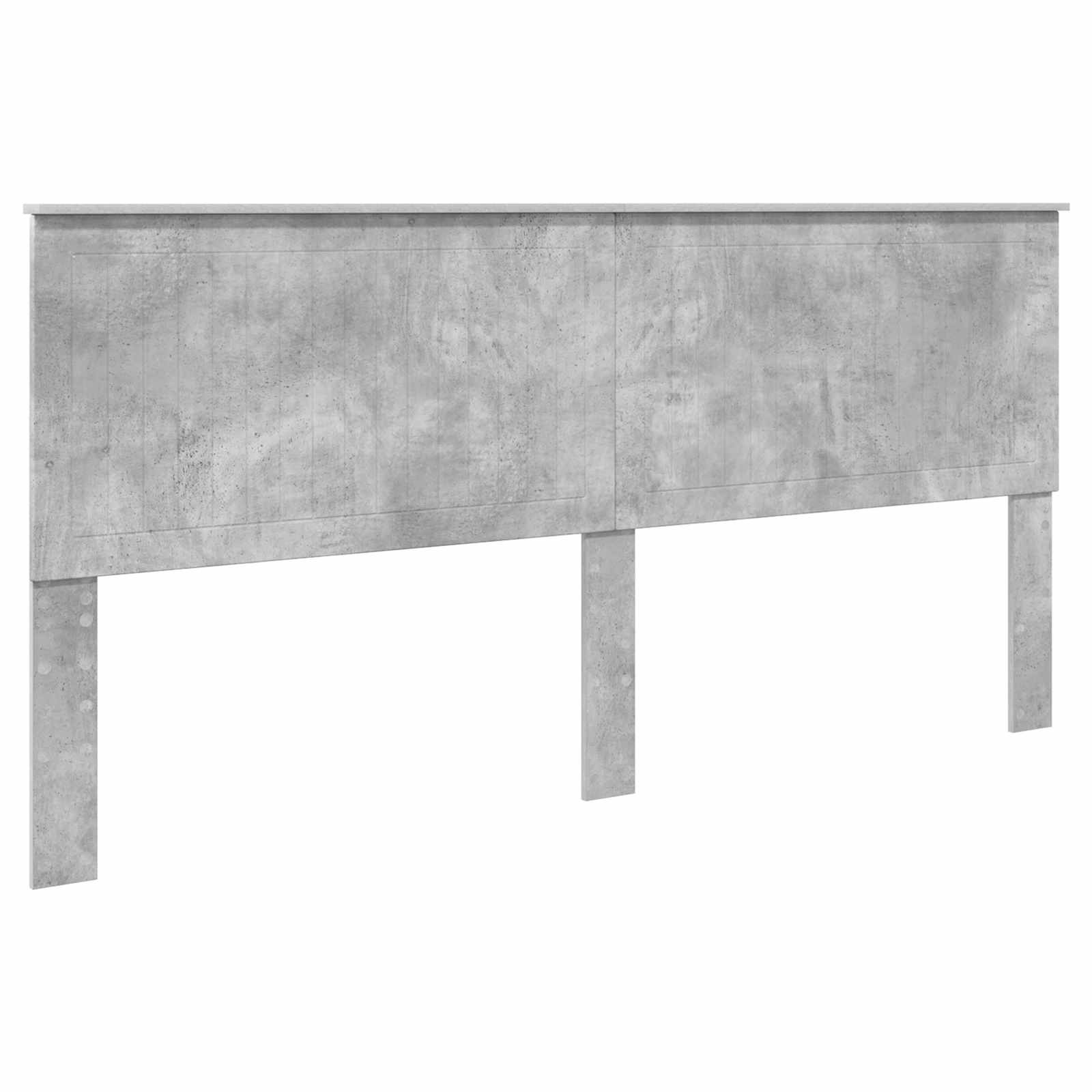 Krevet s od storage s uzglavljem Betonski sivi 200 x 200 cm