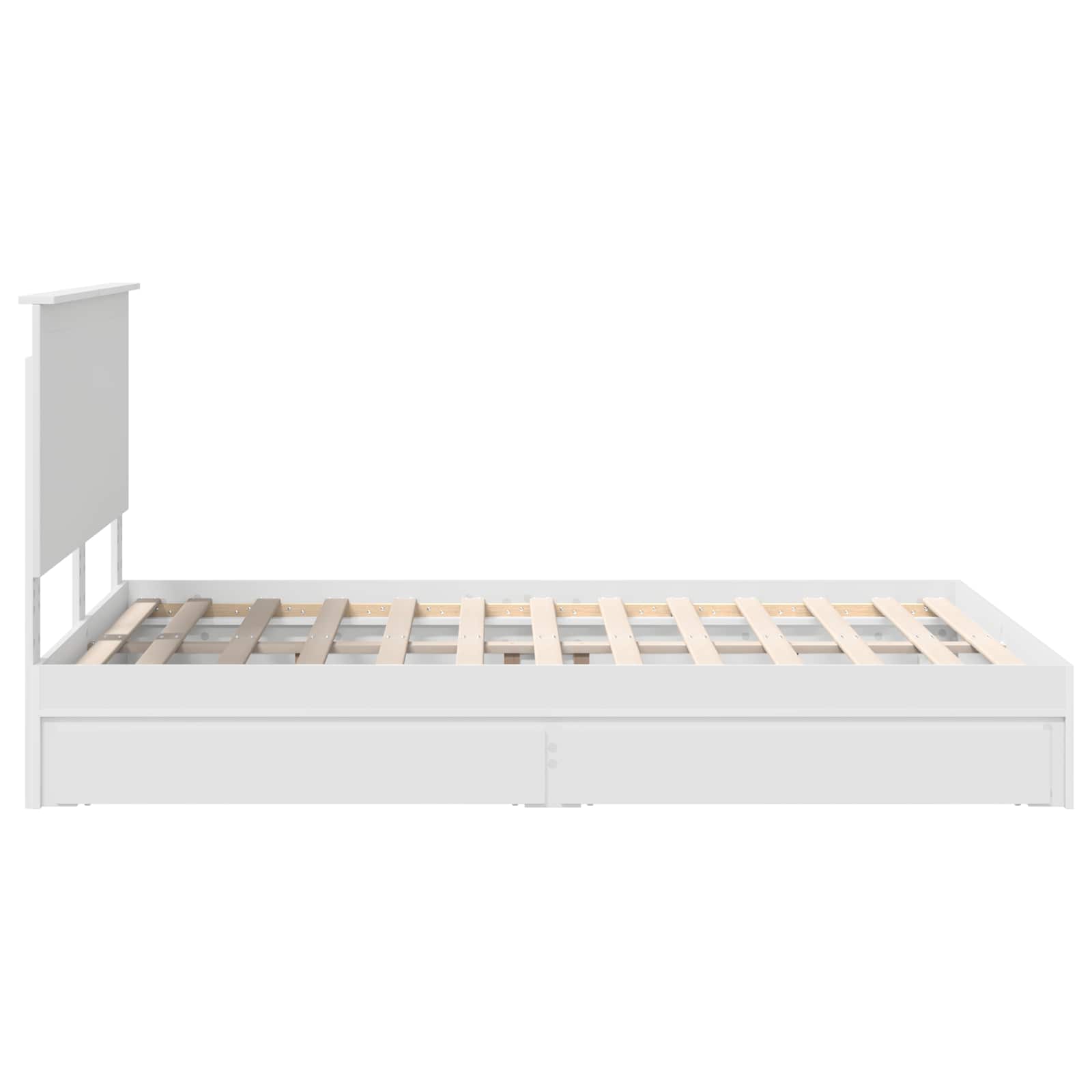 Krevet s od storage Bijelo 140 x 200 cm Konstruirano drvo