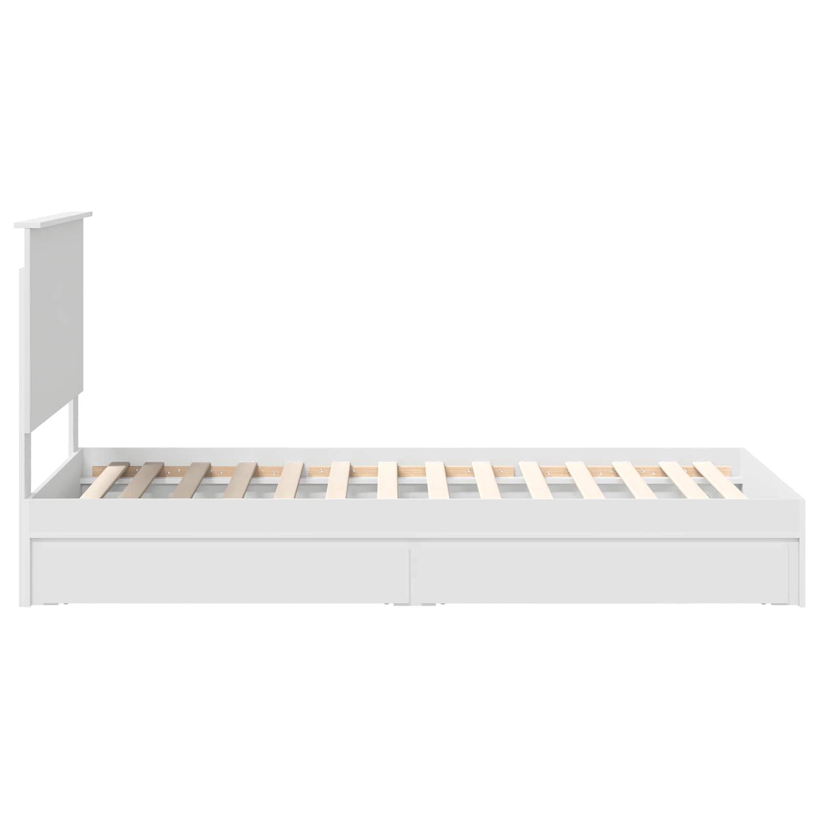 Krevet s od storage Bijelo 90 x 200 cm Konstruirano drvo
