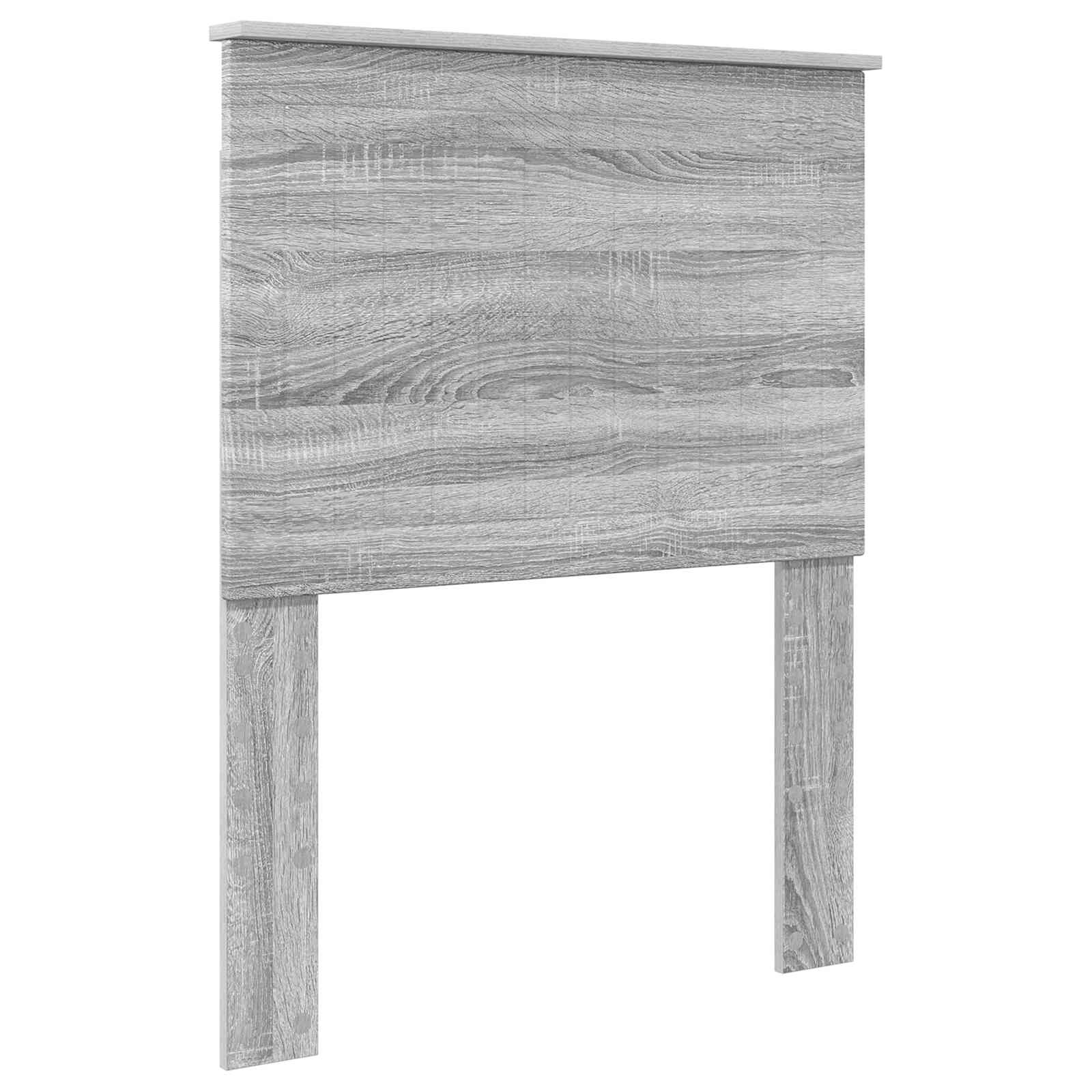 Krevet s od storage Siva Sonoma 75 x 190 cm Konstruirano drvo