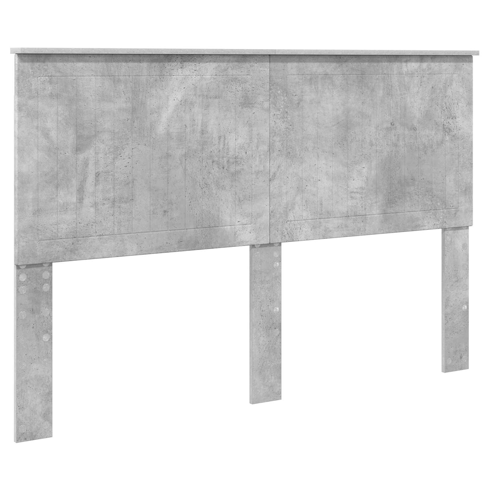 Krevetna konstrukcija s uzglavljem Betonski sivi 150 x 200 cm