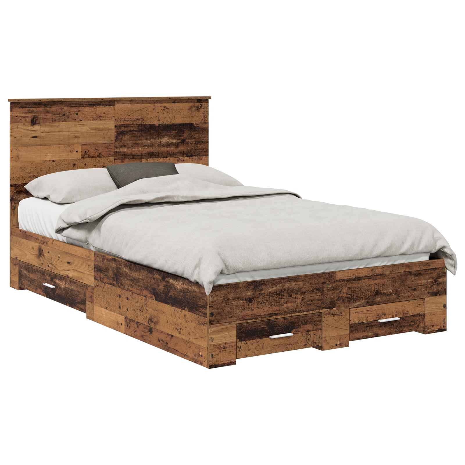 Krevetna konstrukcija Staro drvo 120 x 190 cm Konstruirano drvo