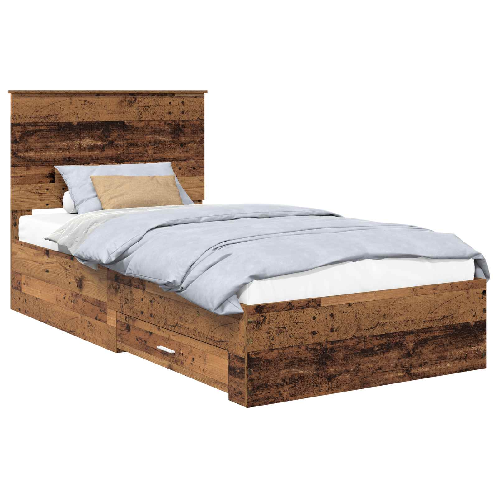 Krevetna konstrukcija Staro drvo 100 x 200 cm Konstruirano drvo