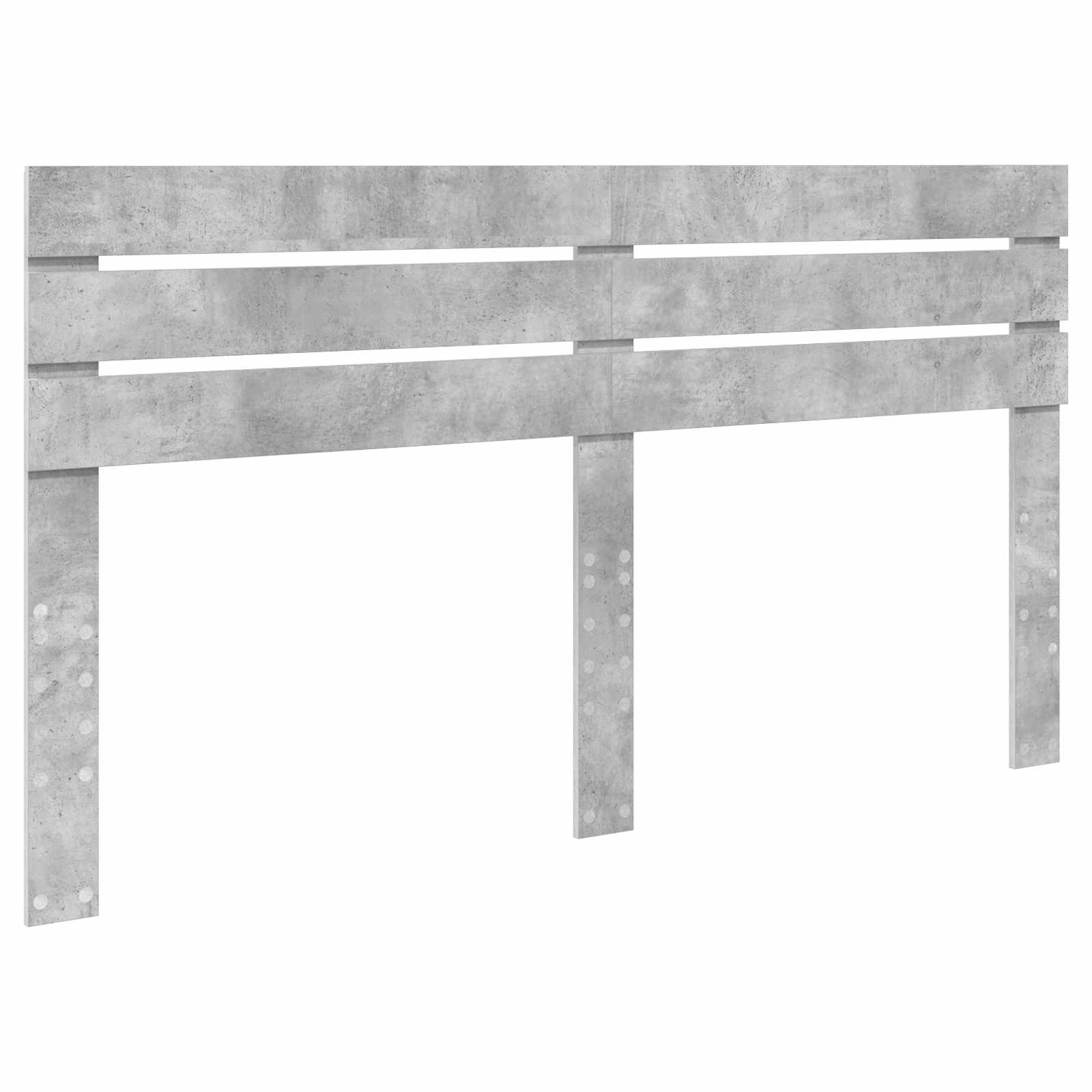 Krevetna konstrukcija Beton 180 x 200 cm Čvrsto borovo drvo