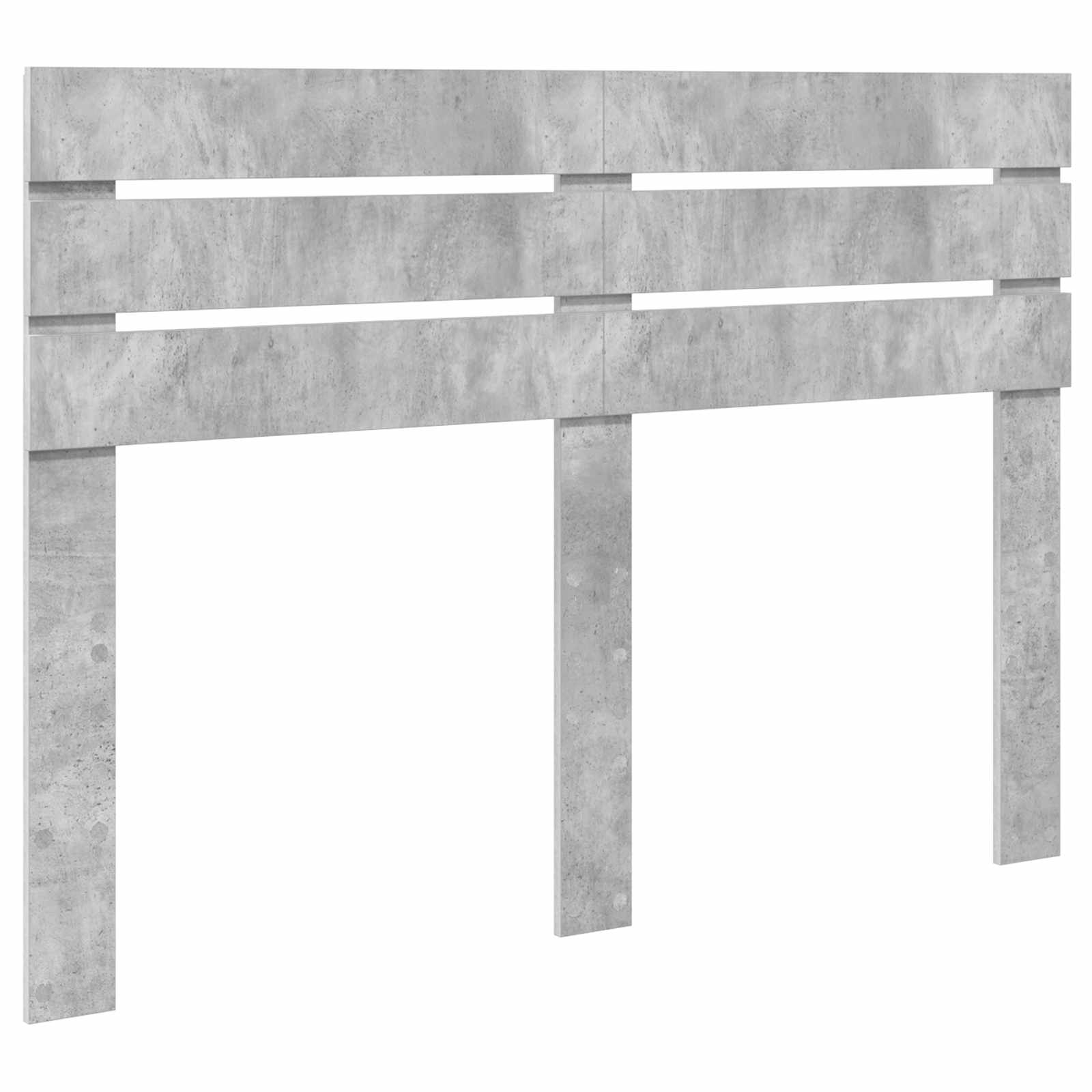 Krevetna konstrukcija Beton 140 x 200 cm Čvrsto borovo drvo