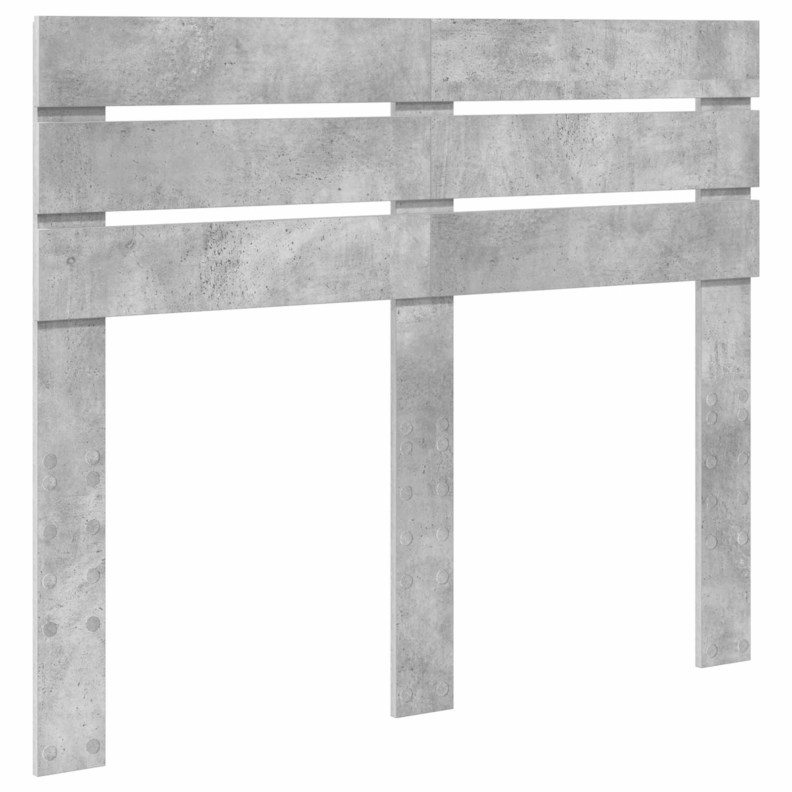 Krevetna konstrukcija s uzglavljem Betonska siva 135 x 190 cm