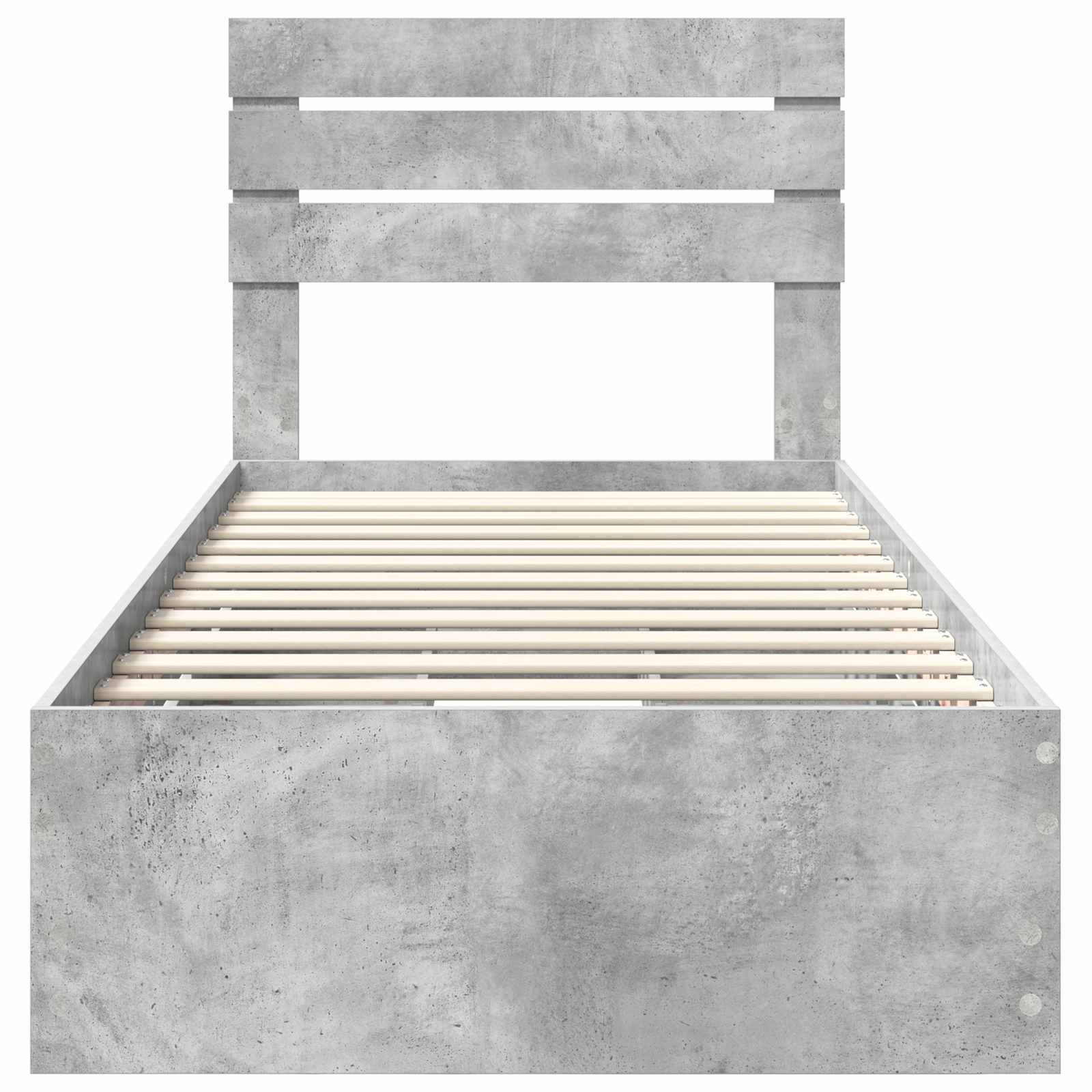 Krevetna konstrukcija s ladicama Betonski sivi 75 x 190 cm