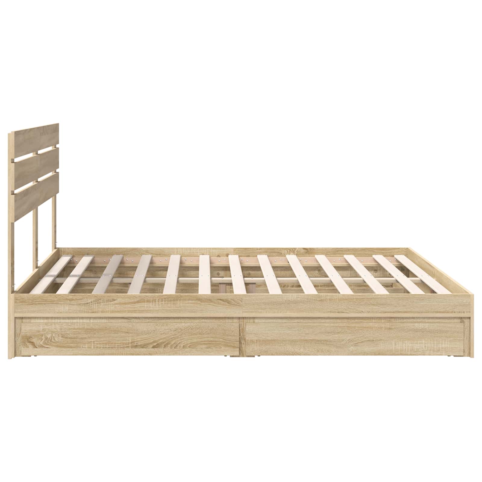 Krevet s od storage Sonoma hrast 180 x 200 cm Konstruirano drvo