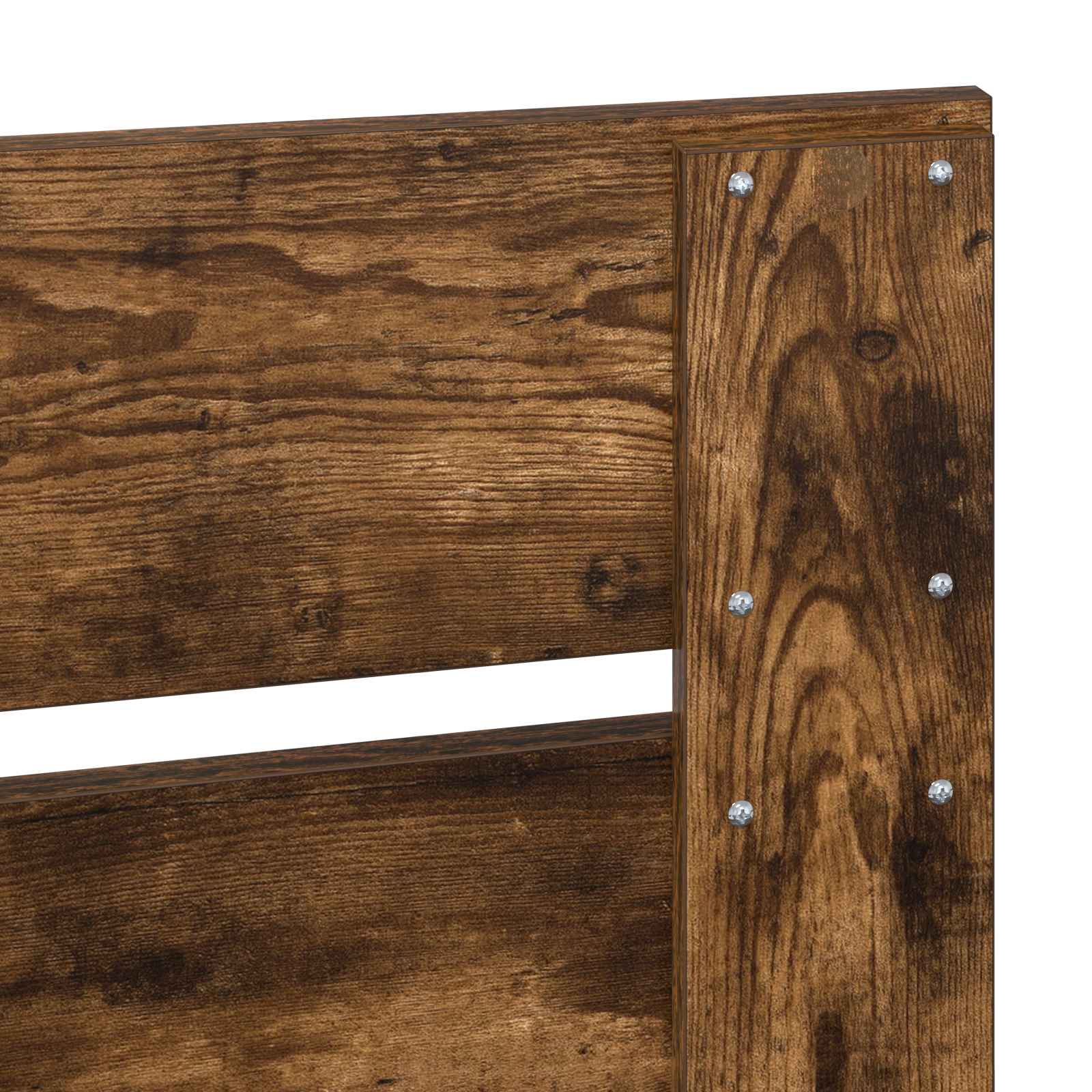Krevet s od storage s uzglavljem Dimljeni hrast 100 x 200 cm