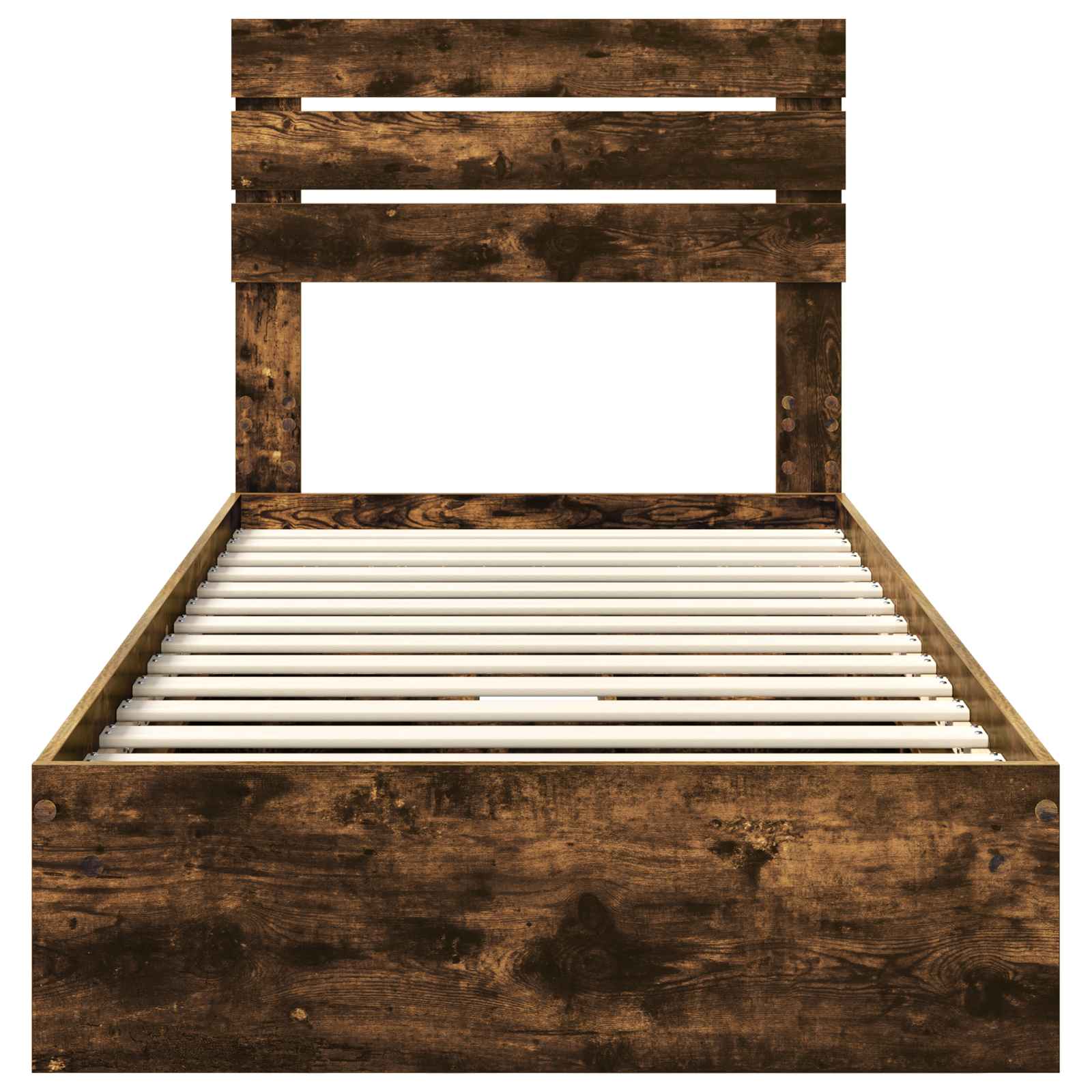 Krevet s od storage s uzglavljem Dimljeni hrast 100 x 200 cm