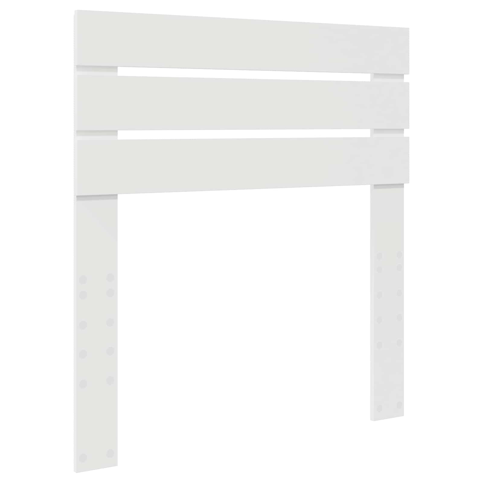 Krevet s od storage Bijelo 75 x 190 cm Konstruirano drvo
