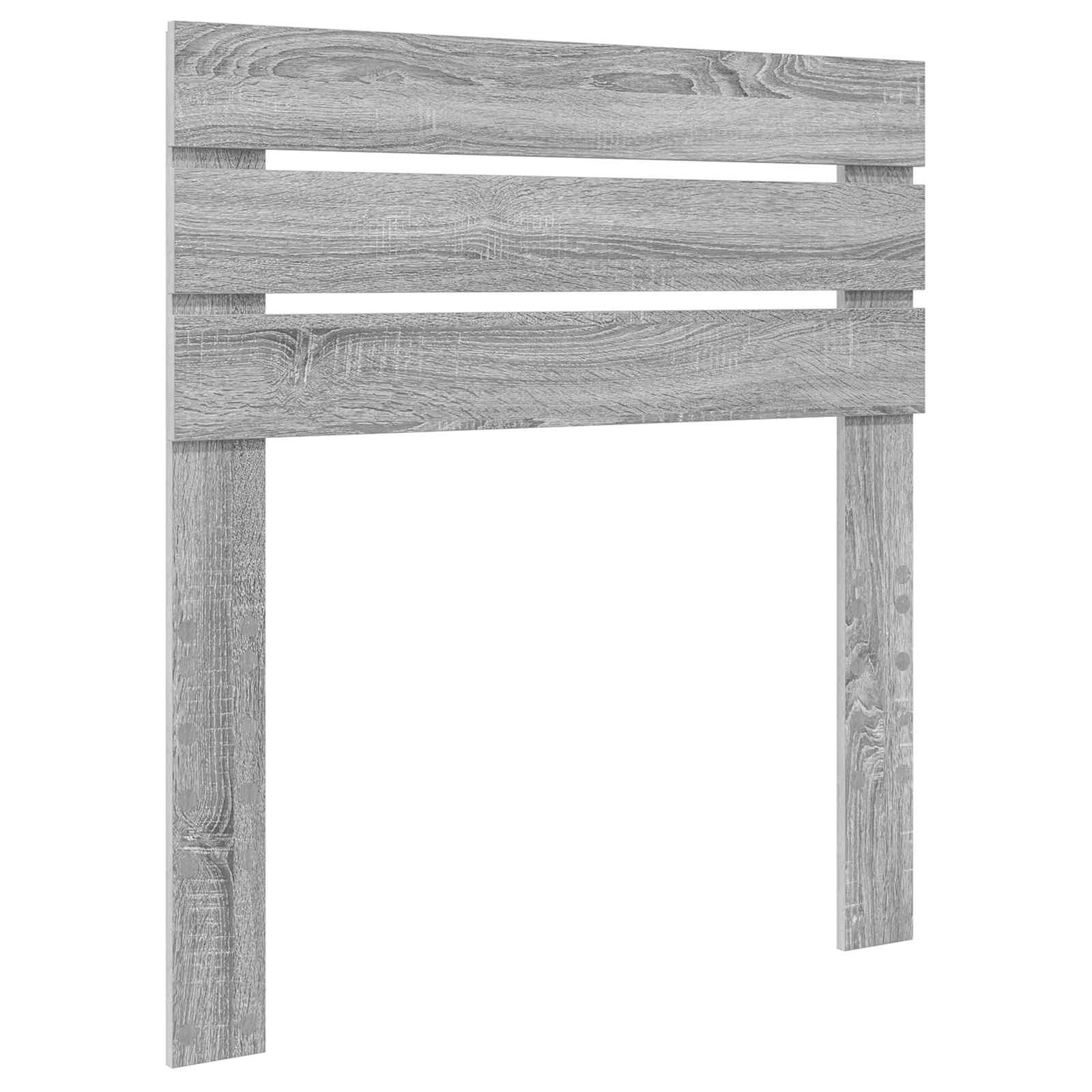 Krevet s od storage Siva Sonoma 75 x 190 cm Konstruirano drvo