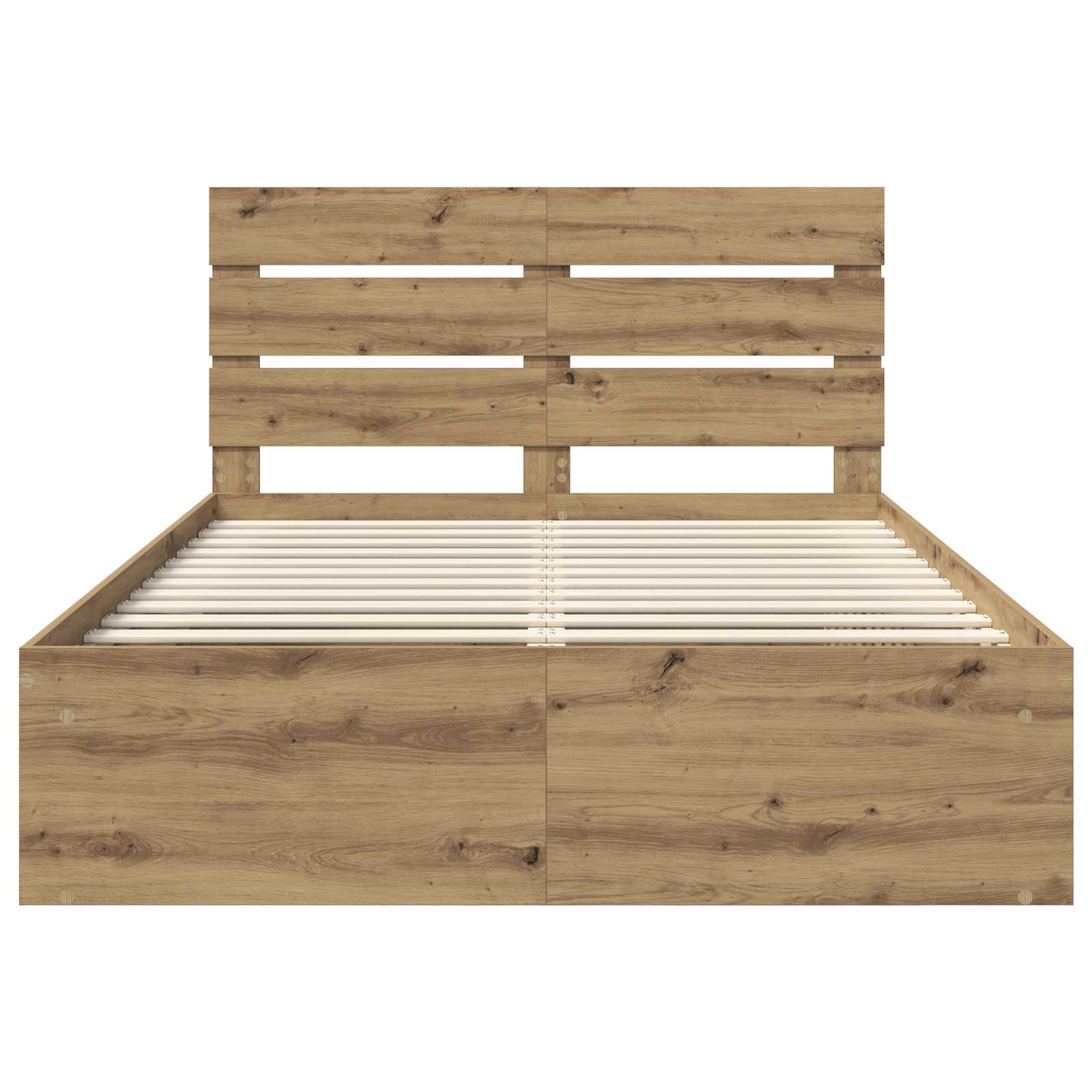 Krevetna konstrukcija Umjetnička hrastovina 140 x 200 cm