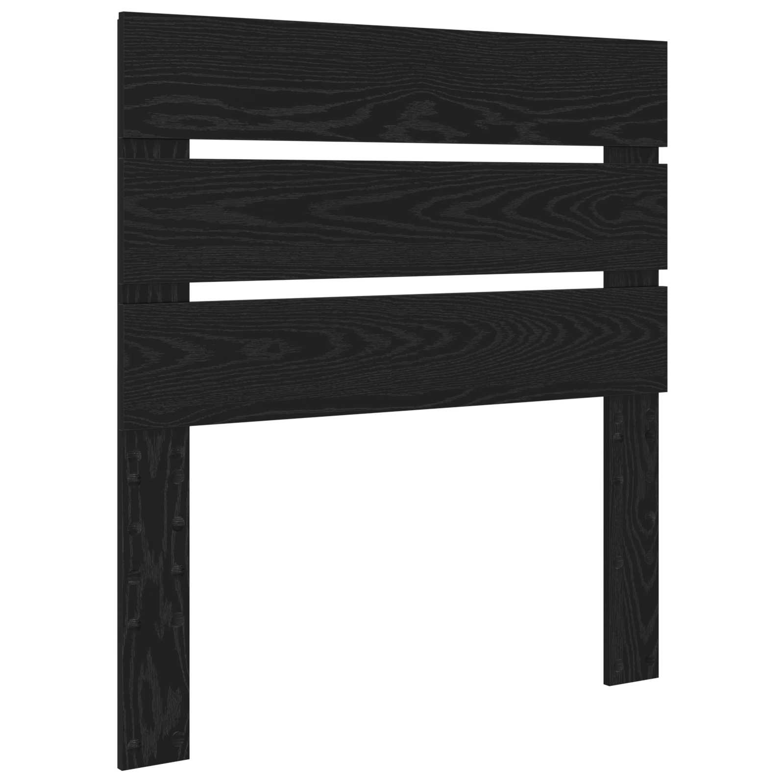 Krevetna konstrukcija Crna 90 x 200 cm Čvrsto borovo drvo