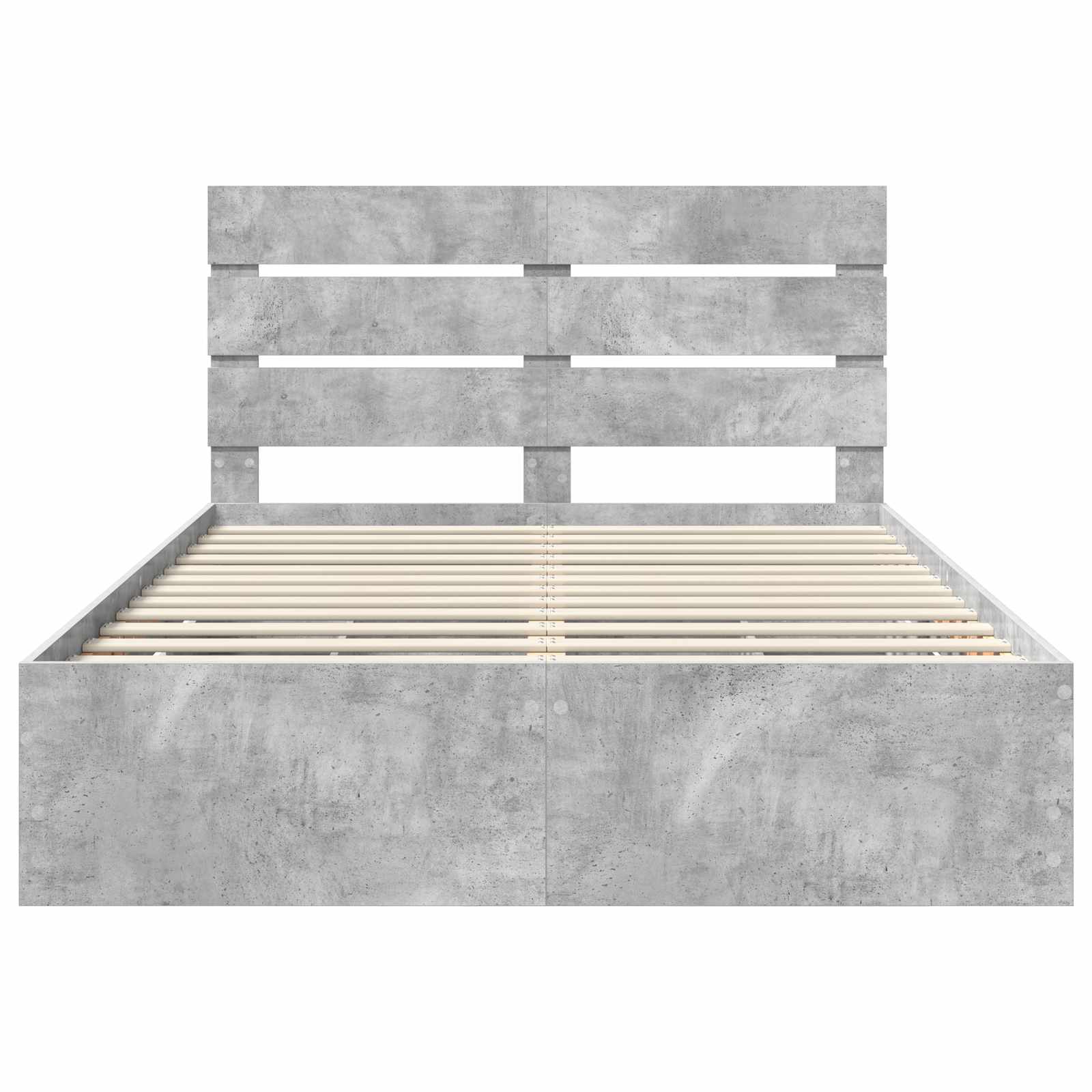 Krevetna konstrukcija s ladicama Betonski sivi 150 x 200 cm