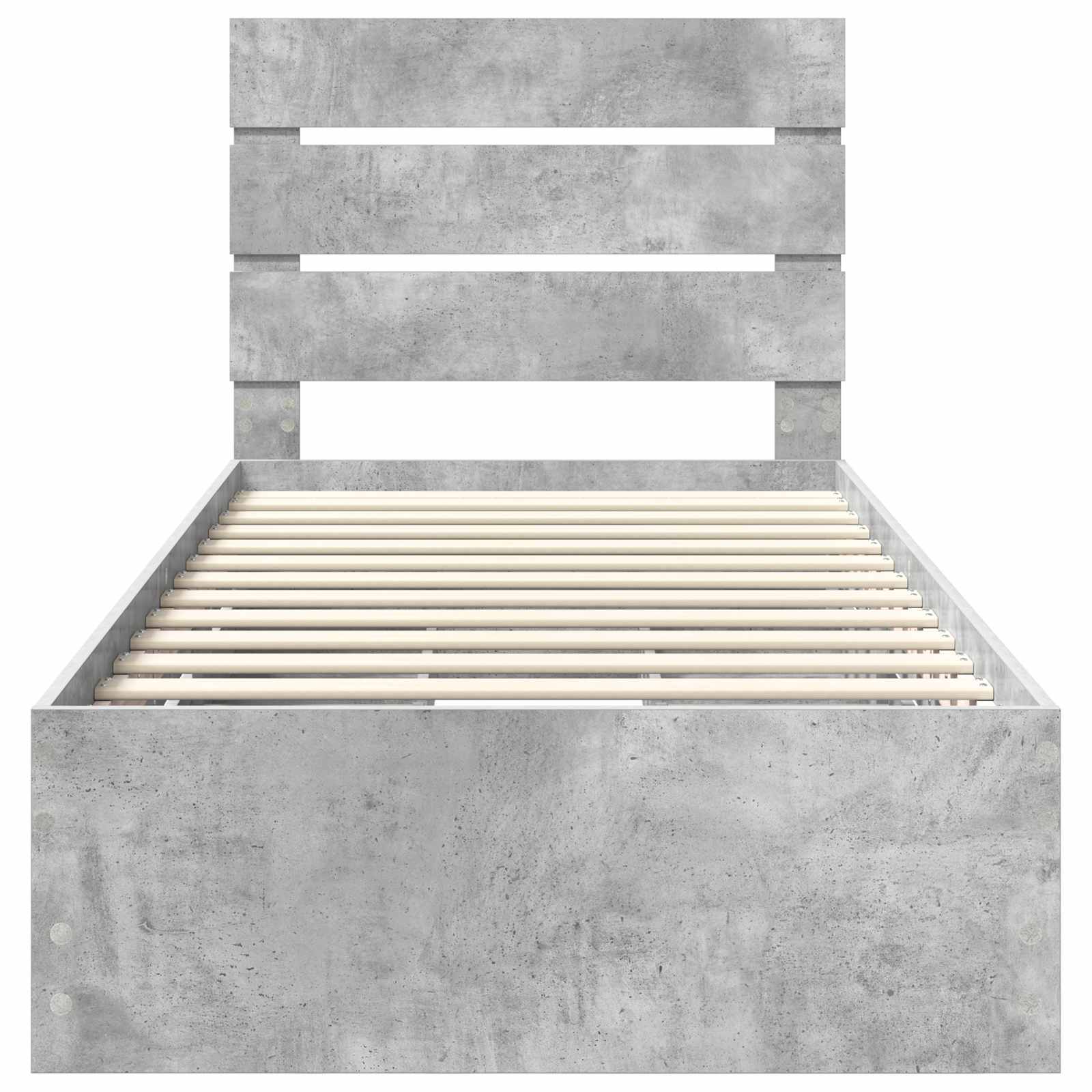 Krevetna konstrukcija s ladicama Betonski sivi 90 x 200 cm