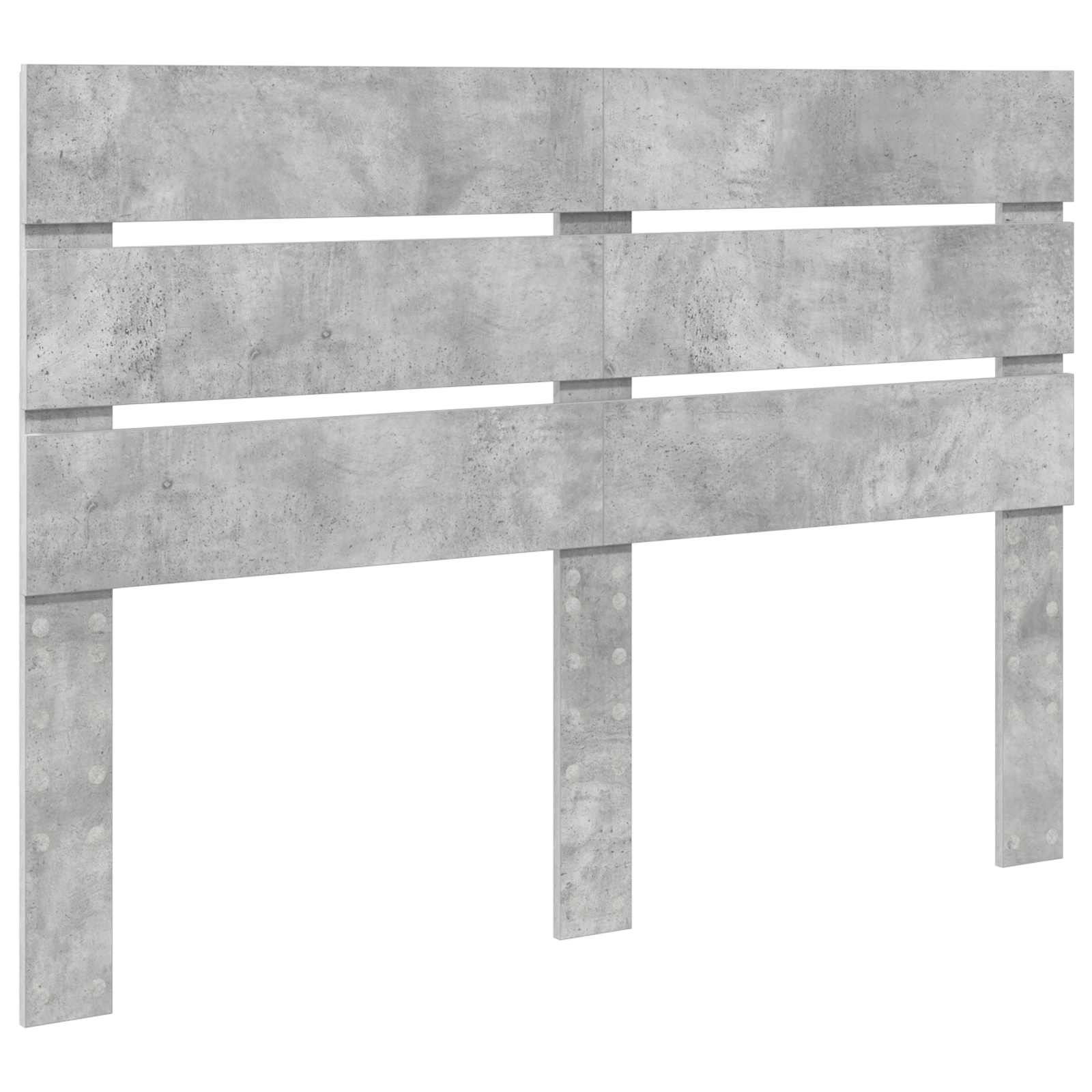 Krevet s od storage s uzglavljem Betonski sivi 150 x 200 cm