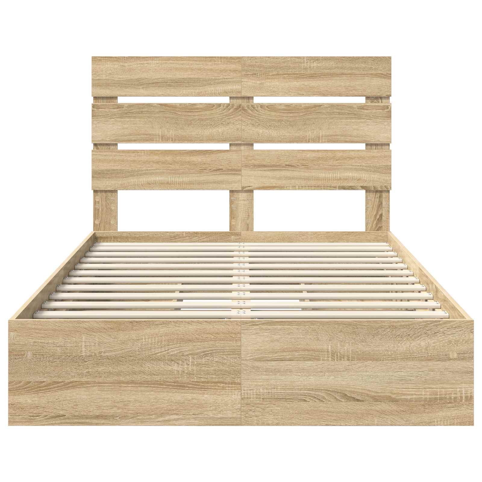 Krevet s od storage Sonoma hrast 120 x 200 cm Konstruirano drvo