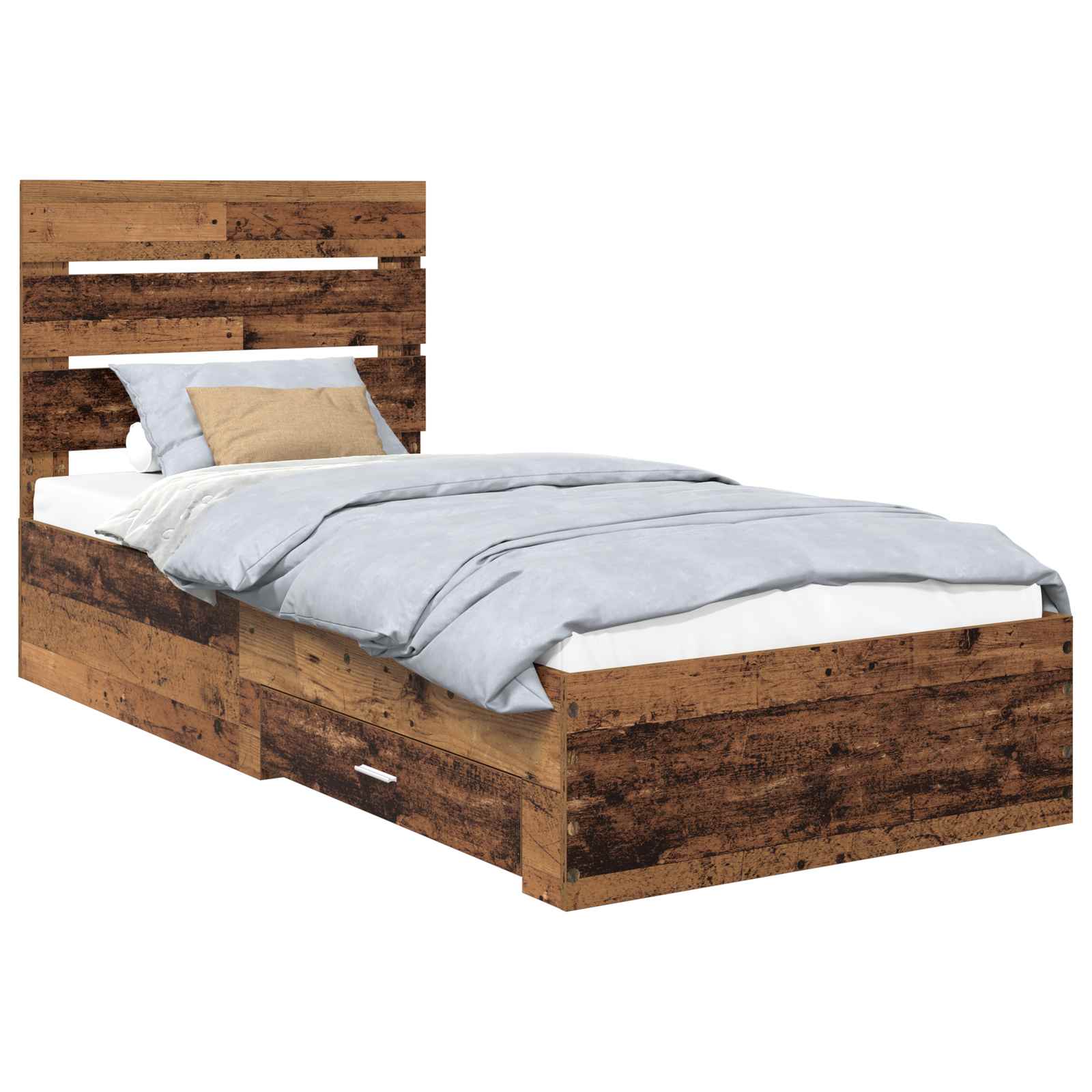 Krevetna konstrukcija Staro drvo 100 x 200 cm Konstruirano drvo
