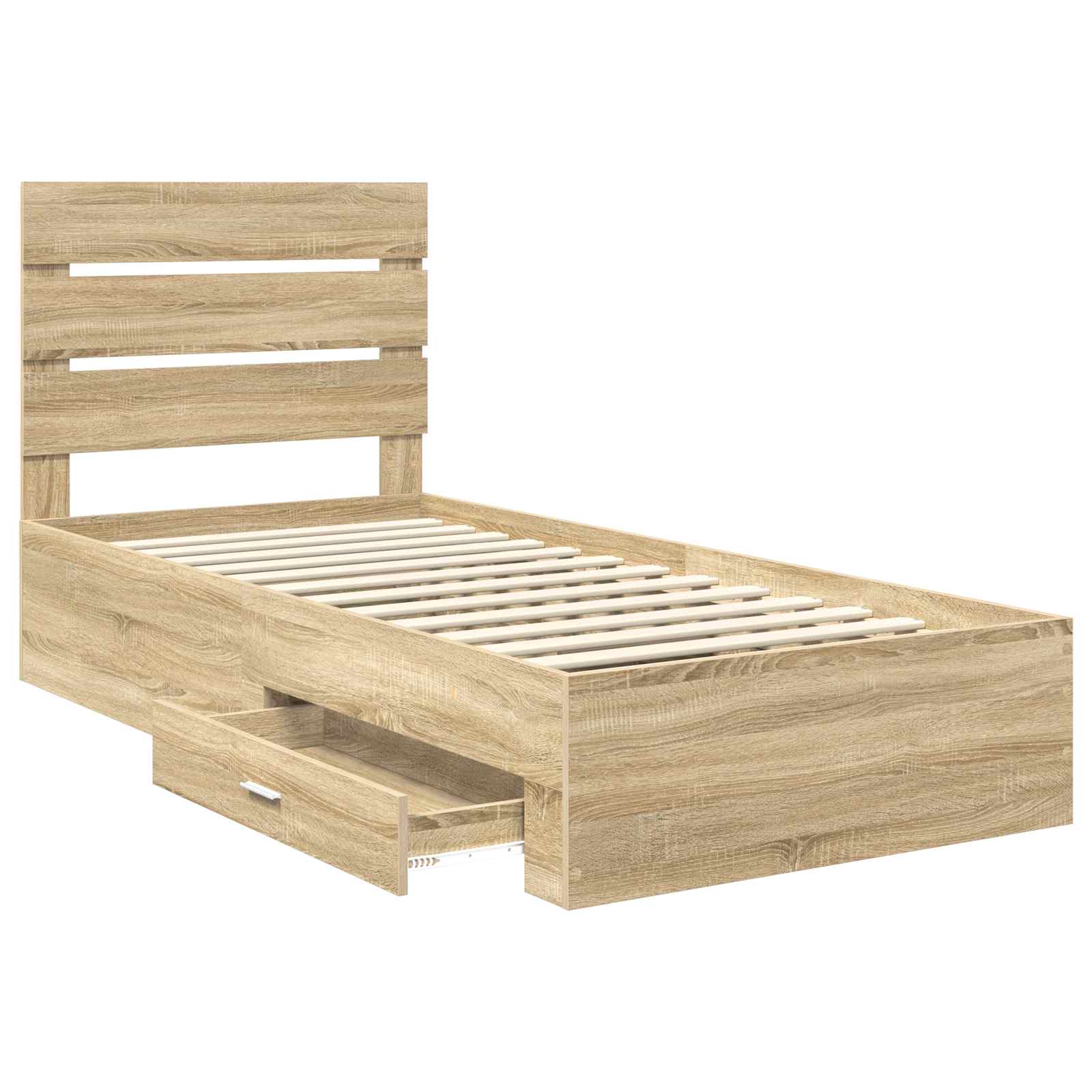 Krevetna konstrukcija s ladicama Sonoma hrast 90 x 200 cm