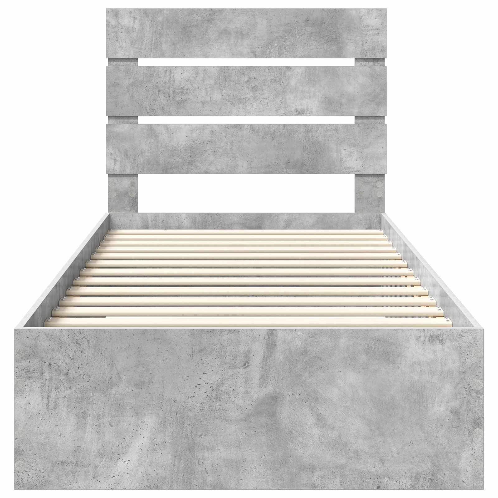 Krevetna konstrukcija s ladicama Betonski sivi 90 x 200 cm