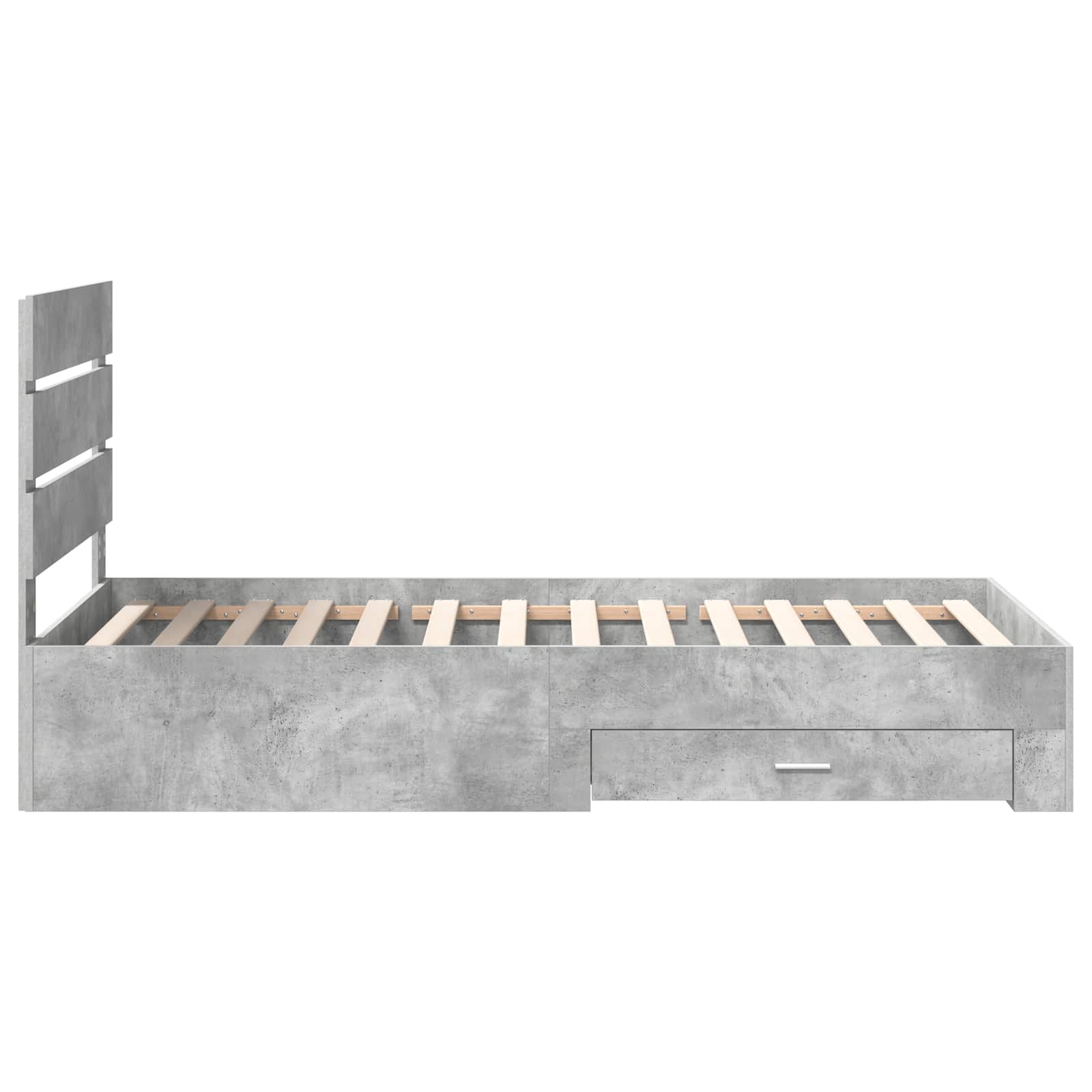 Krevetna konstrukcija s ladicama Betonski sivi 90 x 190 cm