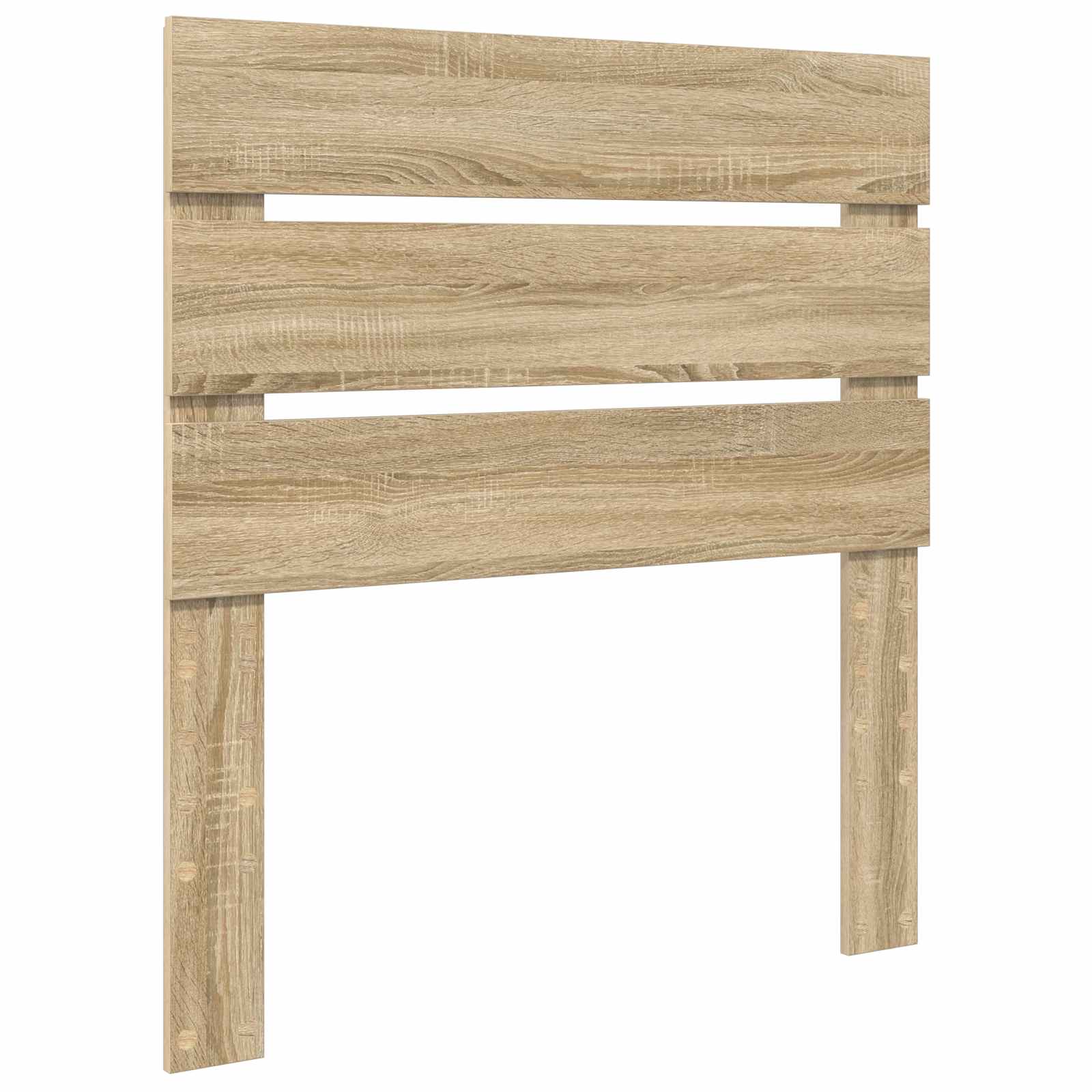 Krevetna konstrukcija Sonoma hrast i srebrna 75 x 190 cm
