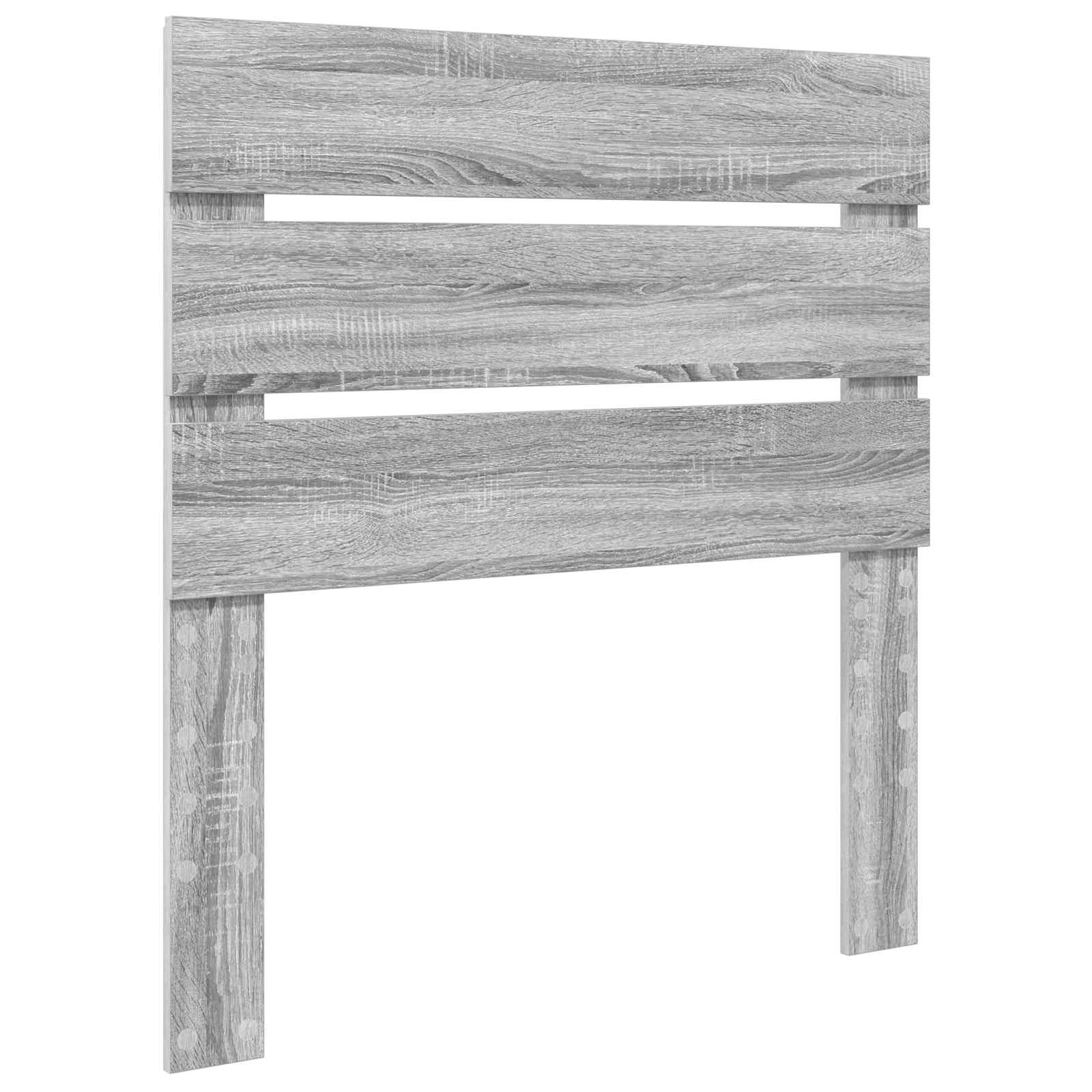Krevetna konstrukcija Sivi Sonoma i srebrna 75 x 190 cm