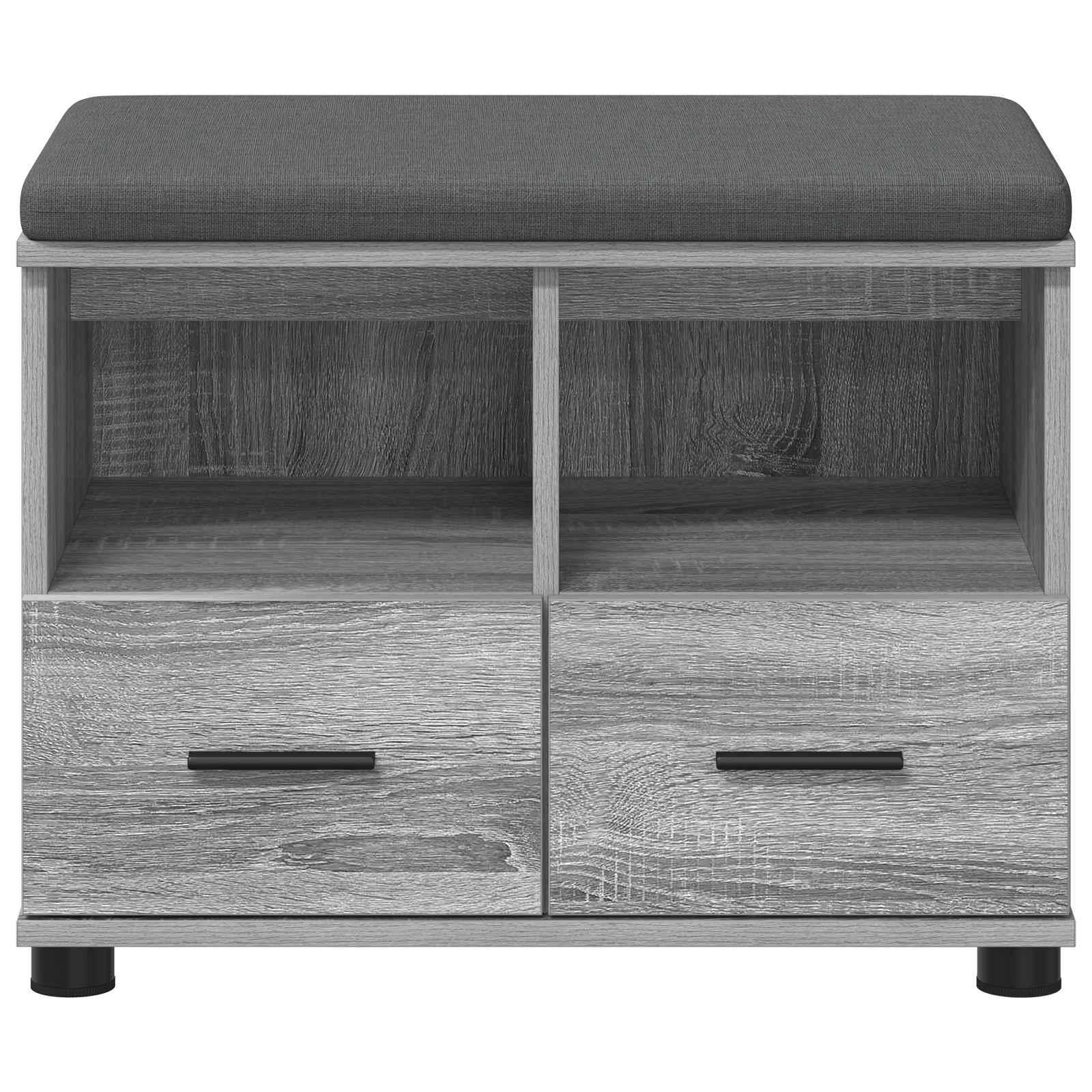 Klupa za hodnik s jastukom Sivi Sonoma 60 x 38 x 46 cm