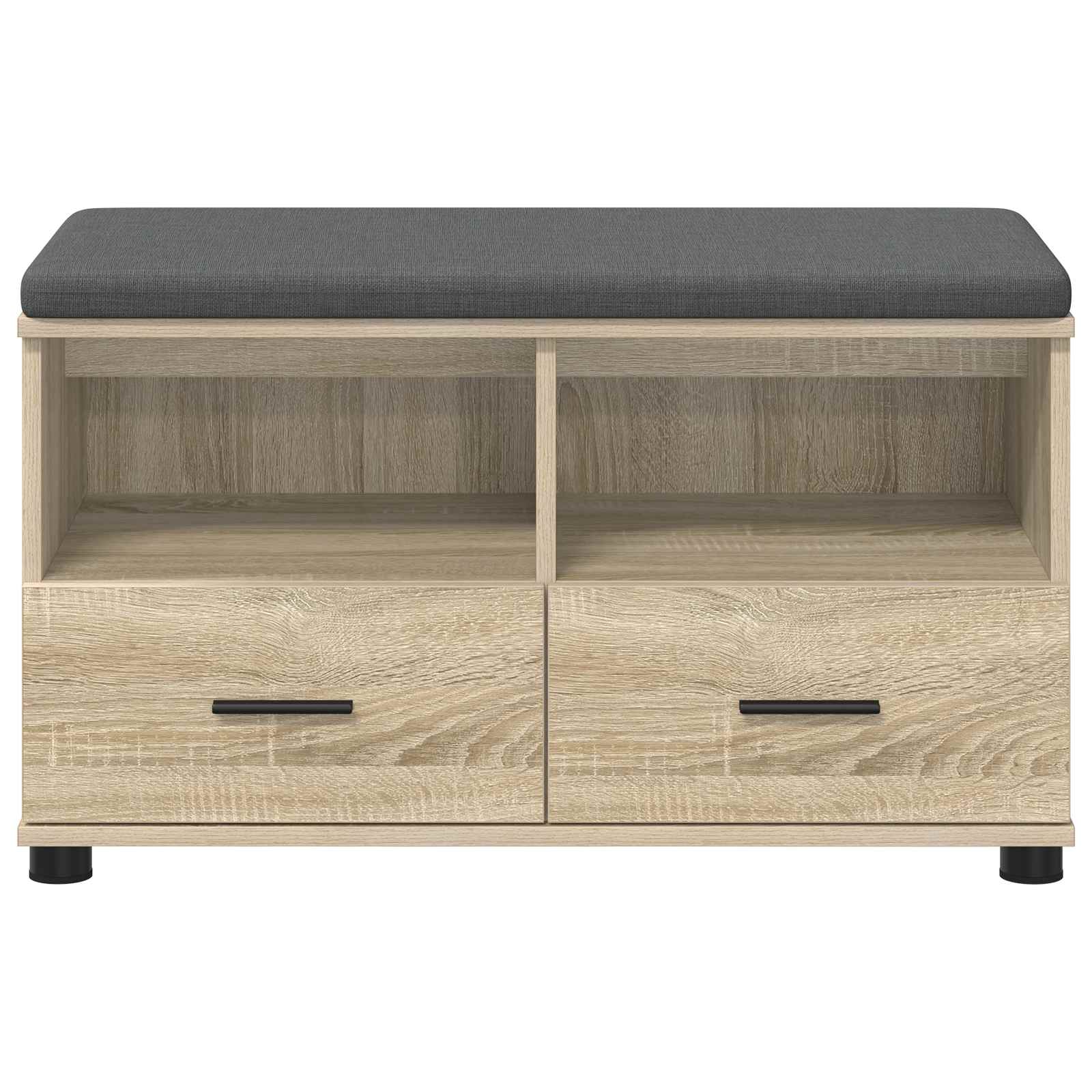 Klupa za hodnik s jastukom Sonoma hrast 80 x 38 x 46 cm