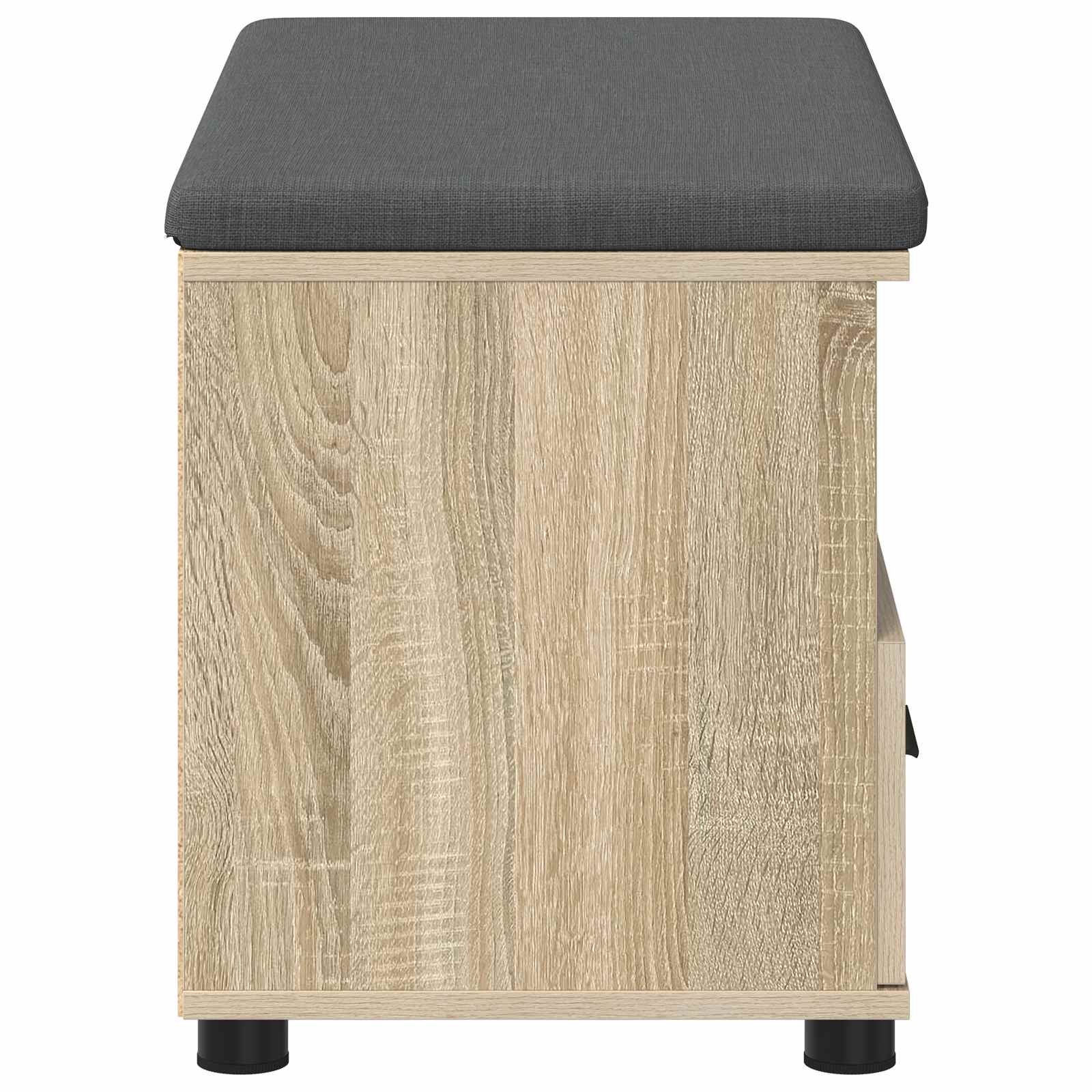 Klupa za hodnik s jastukom Sonoma hrast 80 x 38 x 46 cm