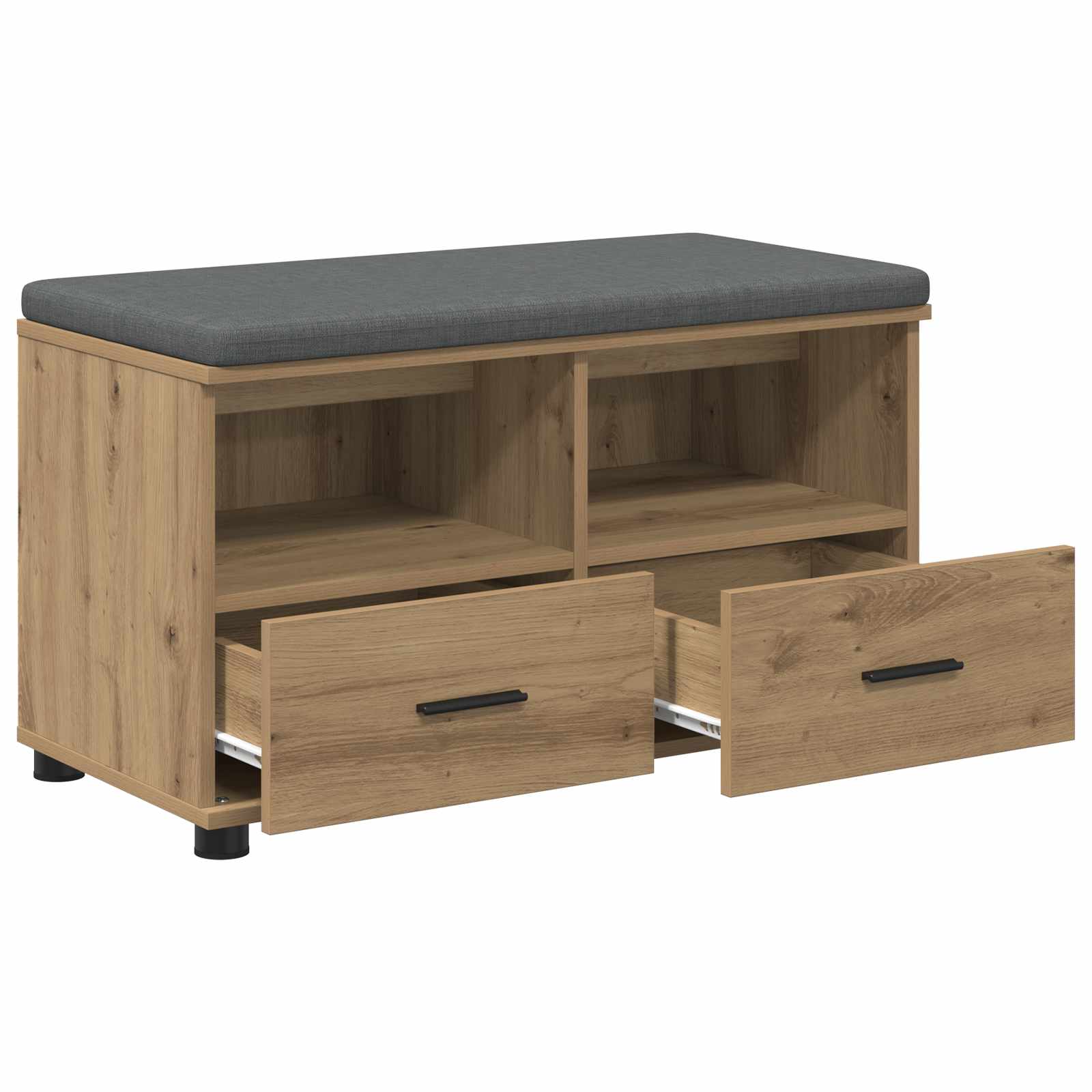 Klupa za hodnik s jastukom Zanatski Hrast 80 x 38 x 46 cm
