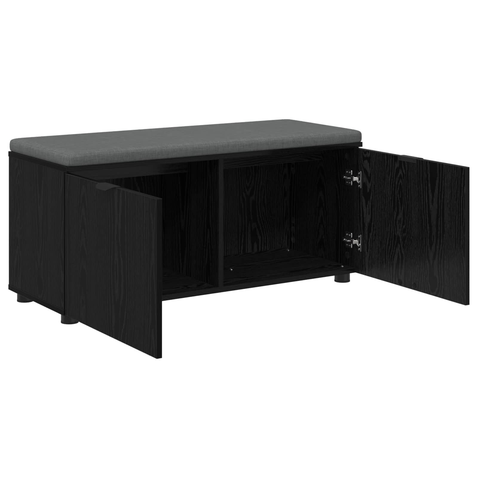 Klupa za hodnik s jastukom Crni Hrast 100 x 38 x 46 cm