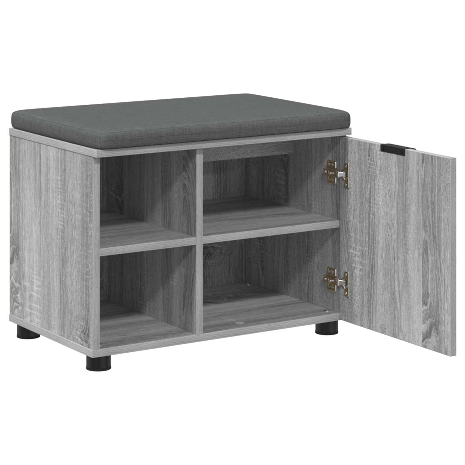 Klupa za hodnik s jastukom Sivi Sonoma 60 x 38 x 46 cm