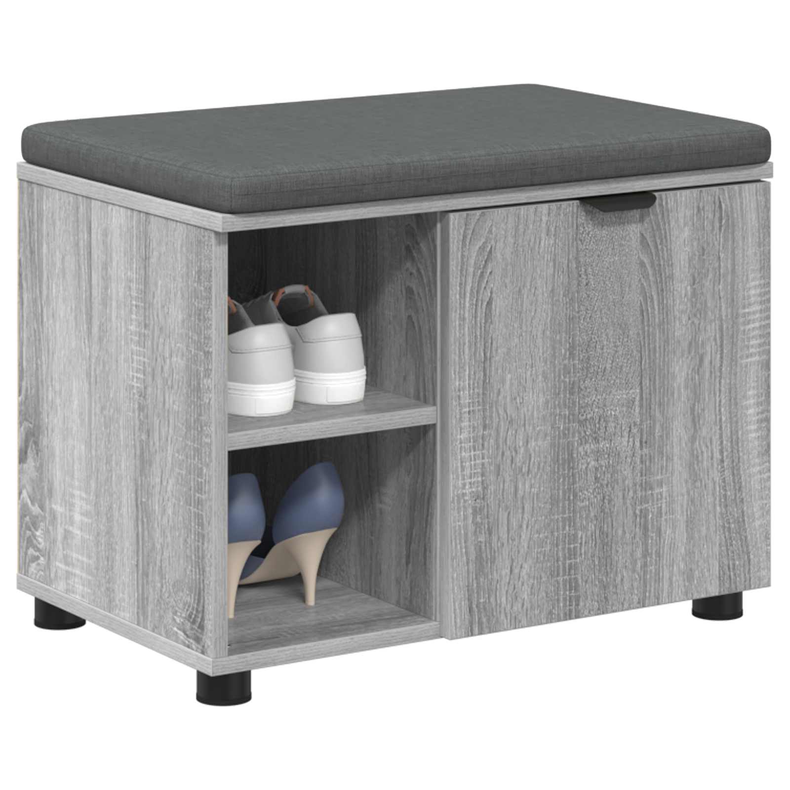 Klupa za hodnik s jastukom Sivi Sonoma 60 x 38 x 46 cm
