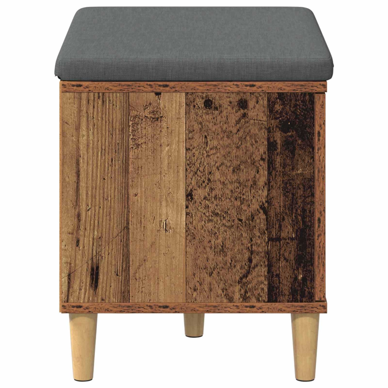 Klupa za hodnik s jastukom s vratima Staro drvo 60 x 38 x 46 cm