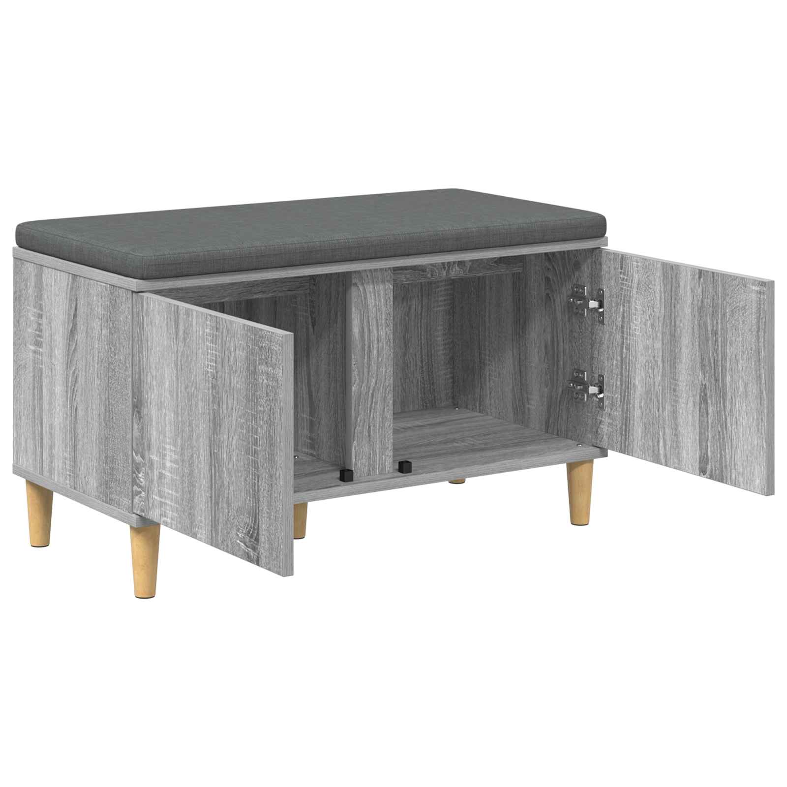 Klupa za hodnik s jastukom Sivi Sonoma 80 x 38 x 46 cm
