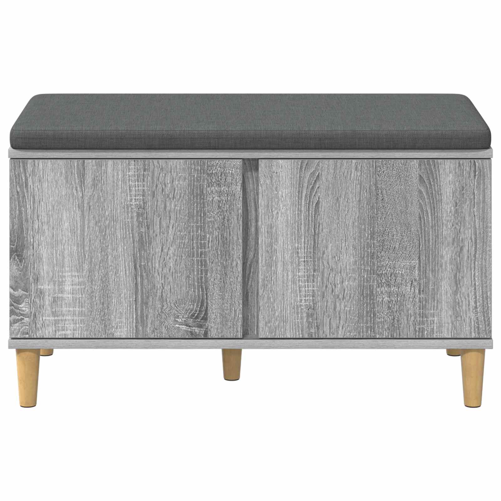 Klupa za hodnik s jastukom Sivi Sonoma 80 x 38 x 46 cm