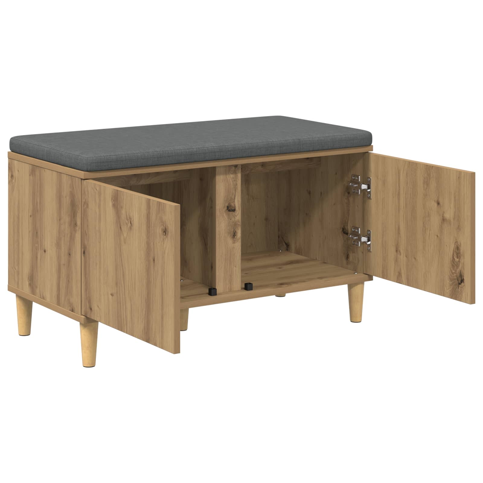 Klupa za hodnik s jastukom Zanatski Hrast 80 x 38 x 46 cm