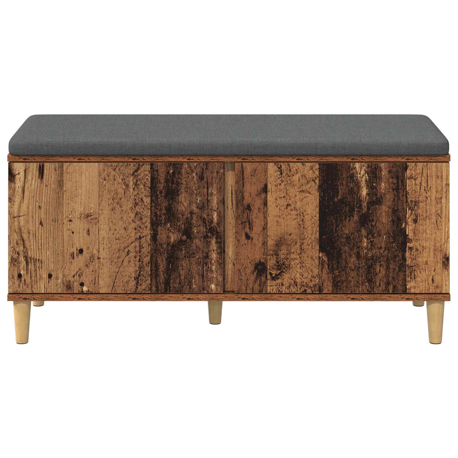 Klupa za hodnik s jastukom Staro drvo 100 x 38 x 46 cm