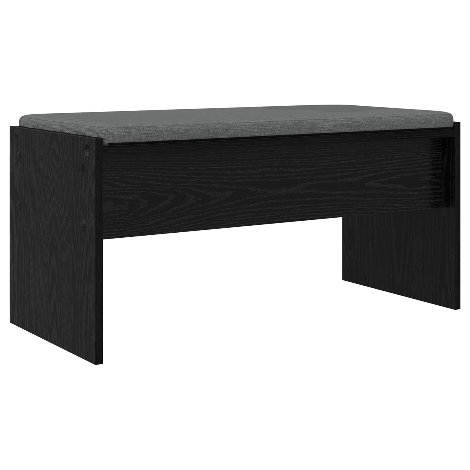 Klupa za hodnik s jastukom Crni hrast 83 x 38 x 40 cm