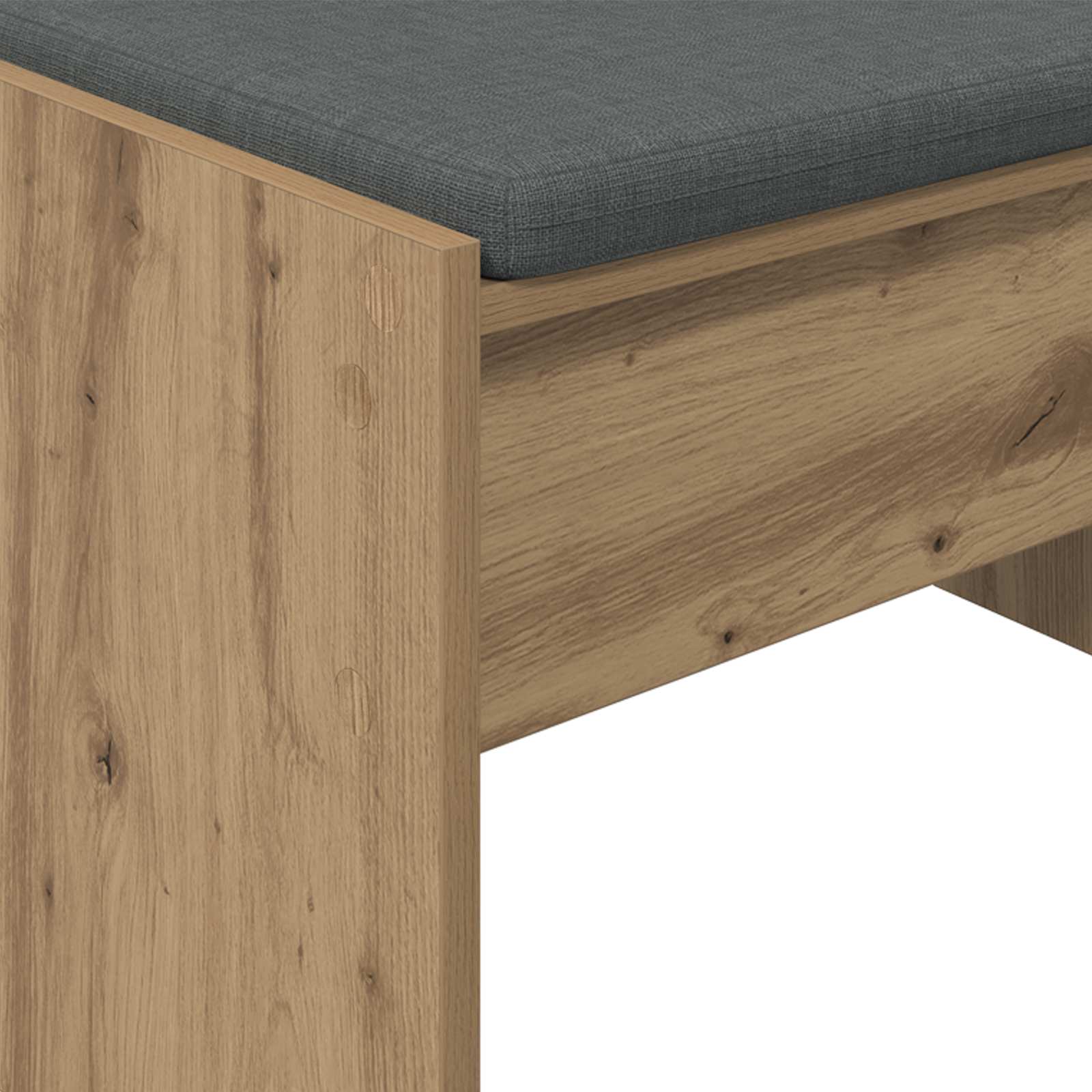 Klupa za hodnik s jastukom Umjetnički hrast 83 x 38 x 40 cm